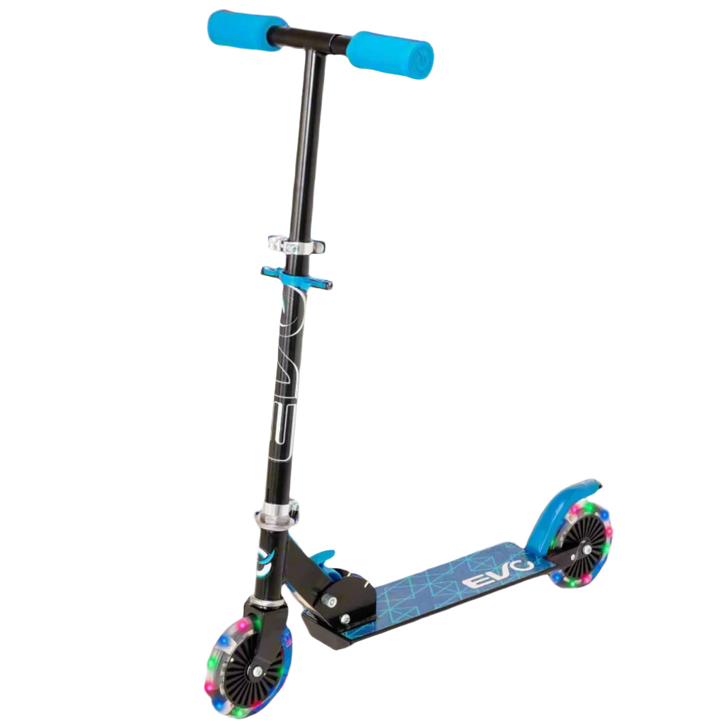 EVO Light Up Inline Scooter - Blue Scooters