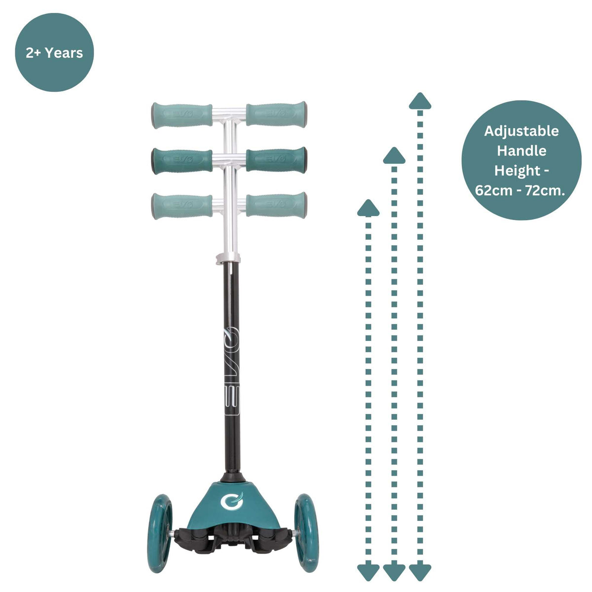 EVO Light Up Mini Cruiser Scooter  -  Green Scooters