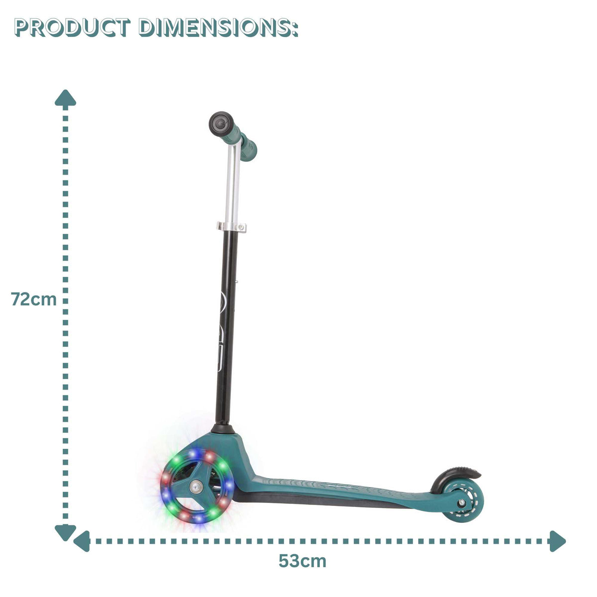 EVO Light Up Mini Cruiser Scooter  -  Green Scooters