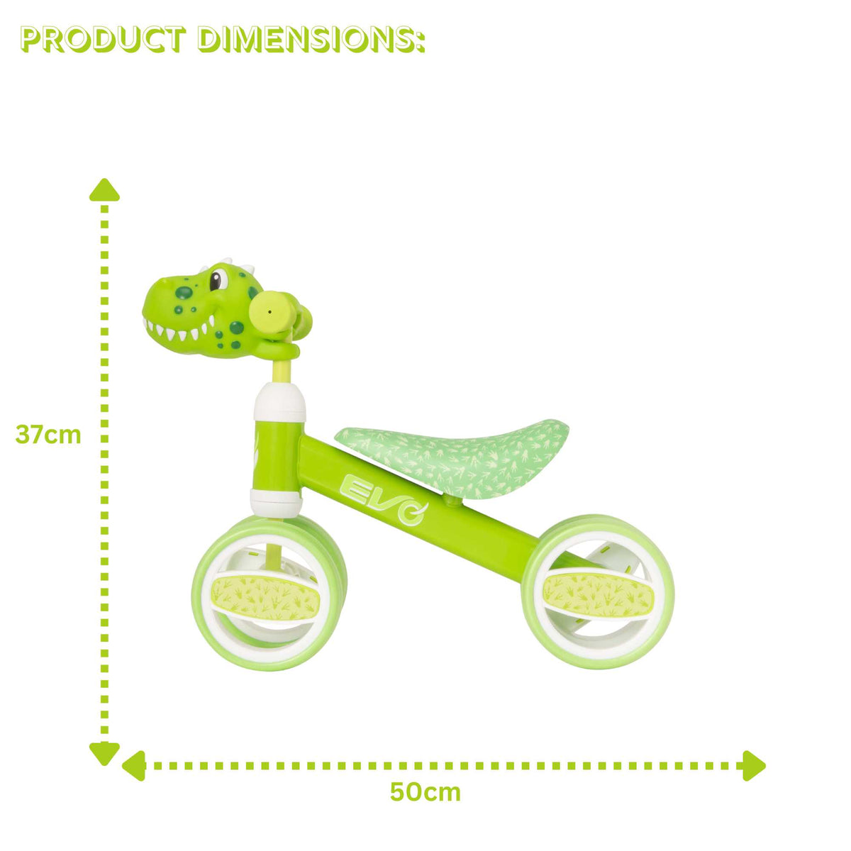 EVO Bobble Head Training Bike - Dinosaur Bobble Bike