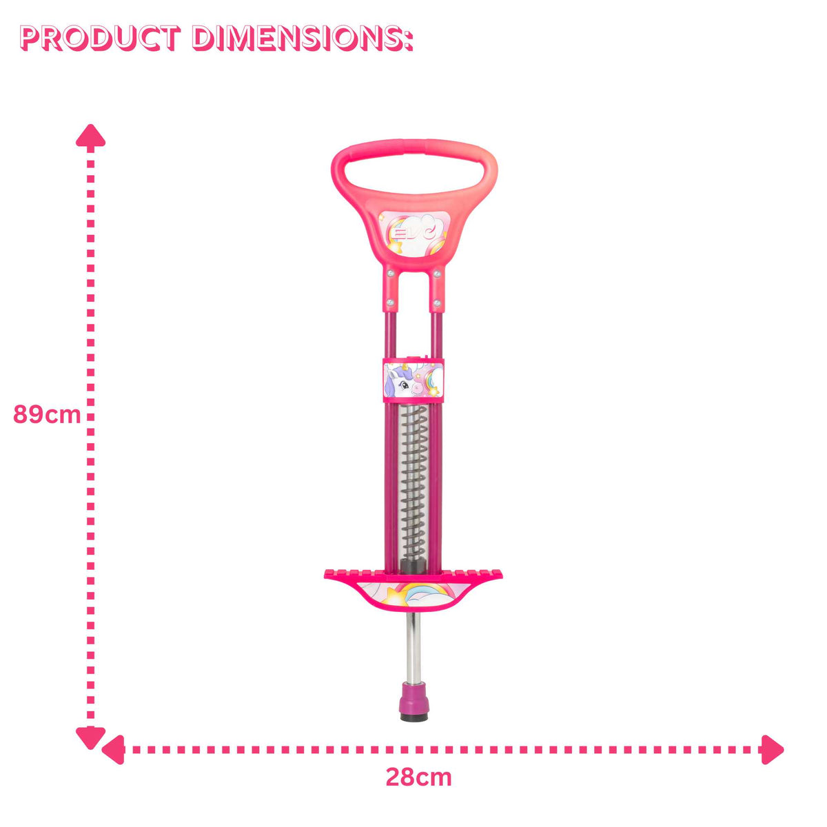 EVO Light-UP Pogo Stick - Unicorn Garden Toys &amp; Games
