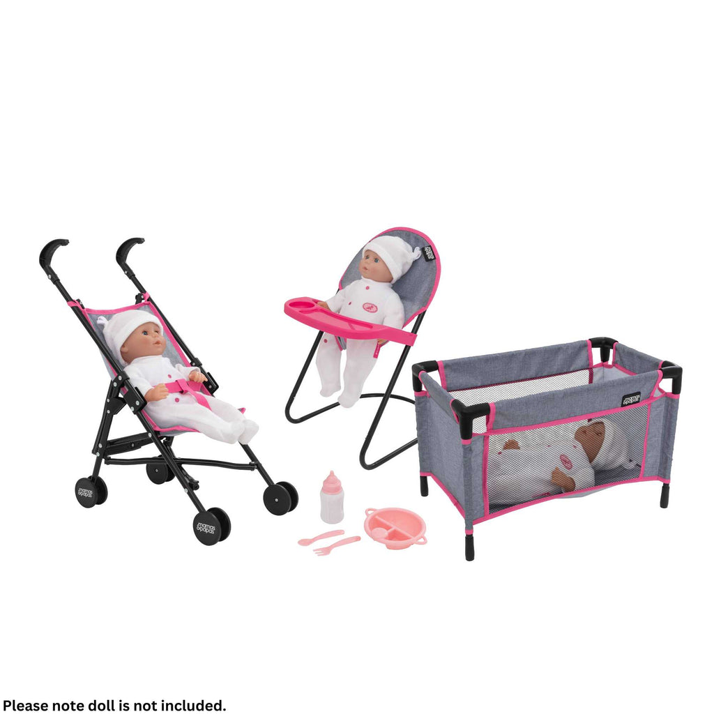 Pushchair and hot sale doll set