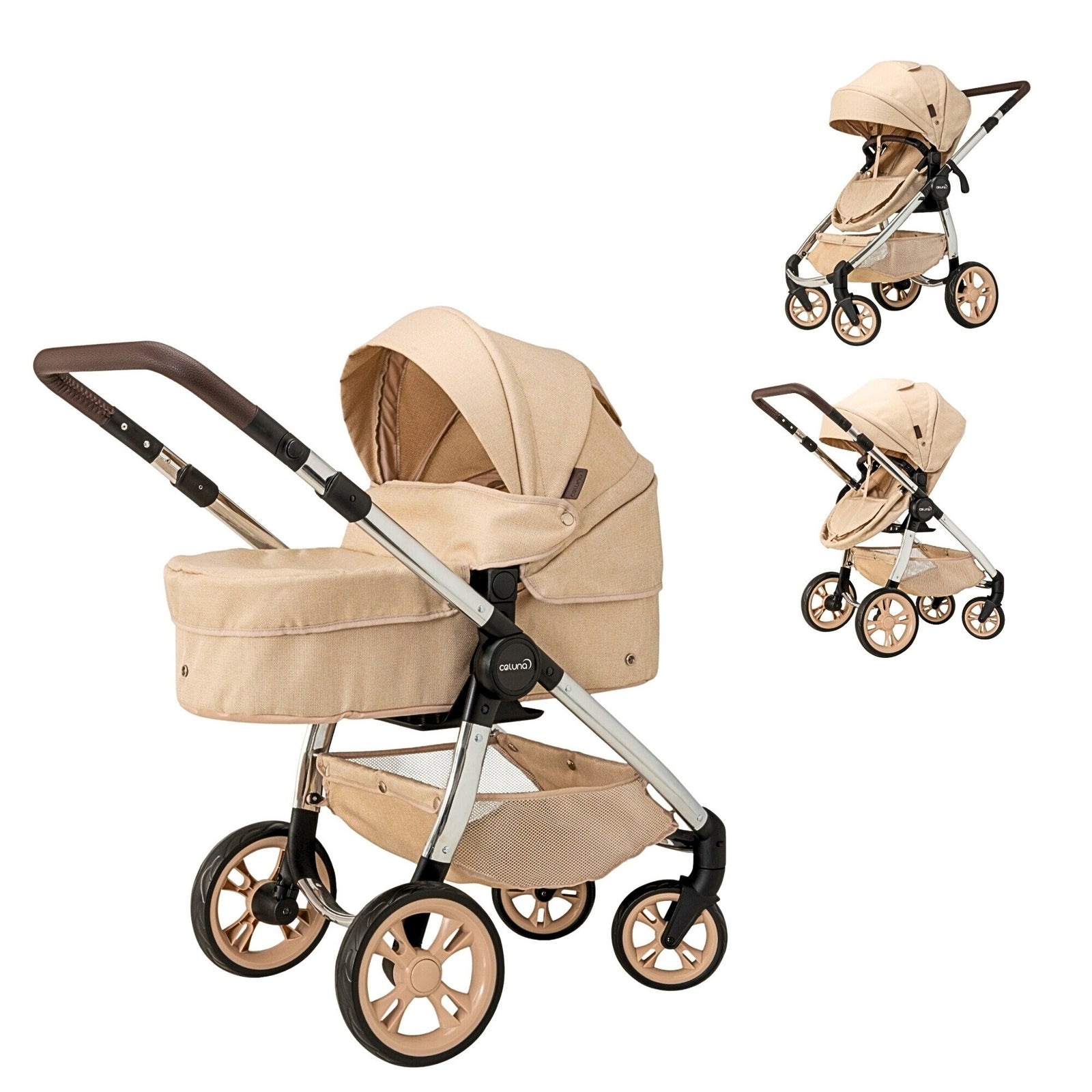 Celuna Premium Vogue Stone Dolls Pram - Two Pram Modes