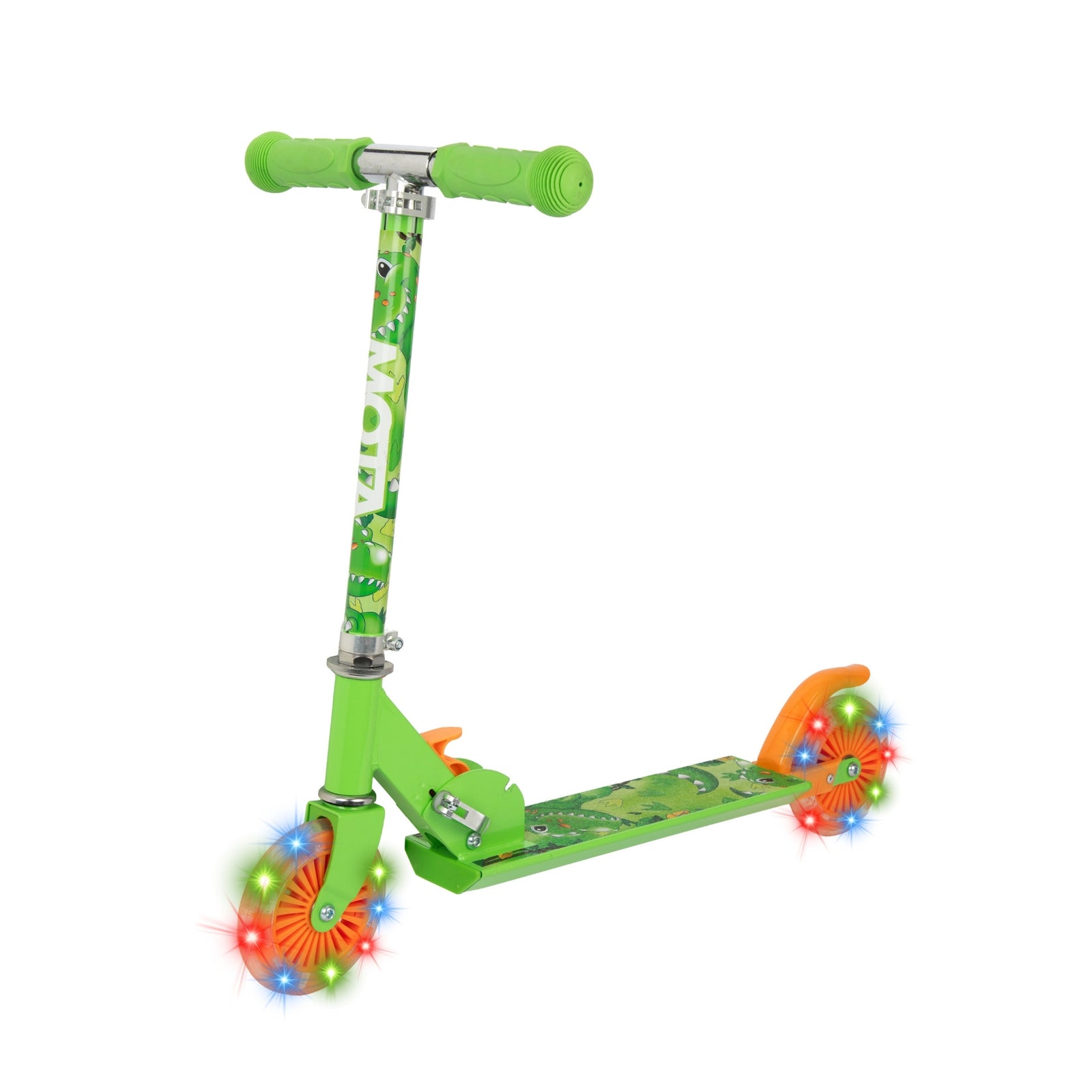 ATOM Light Up Inline Childrens Scooter - Dinosaur