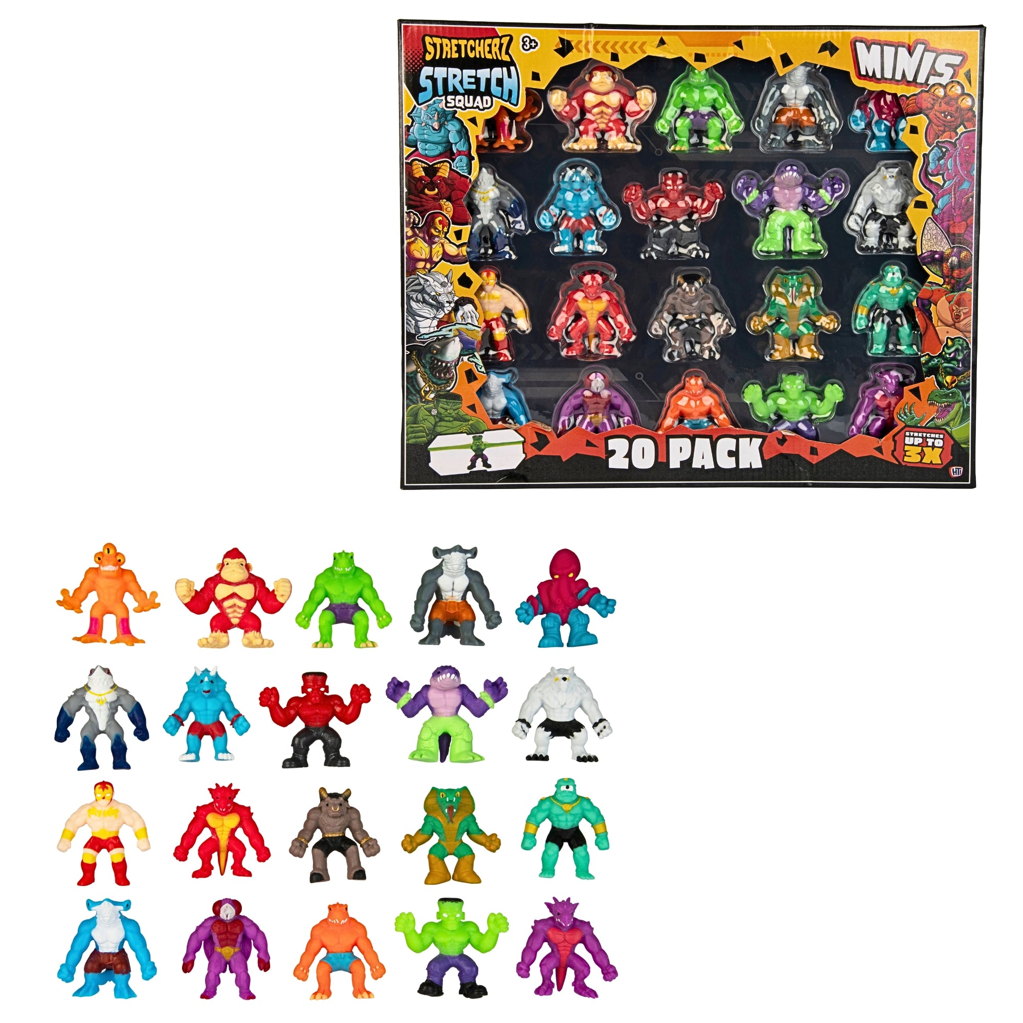 Stretcherz Mini Stretch Squad - 20 Pack Sensory Toys