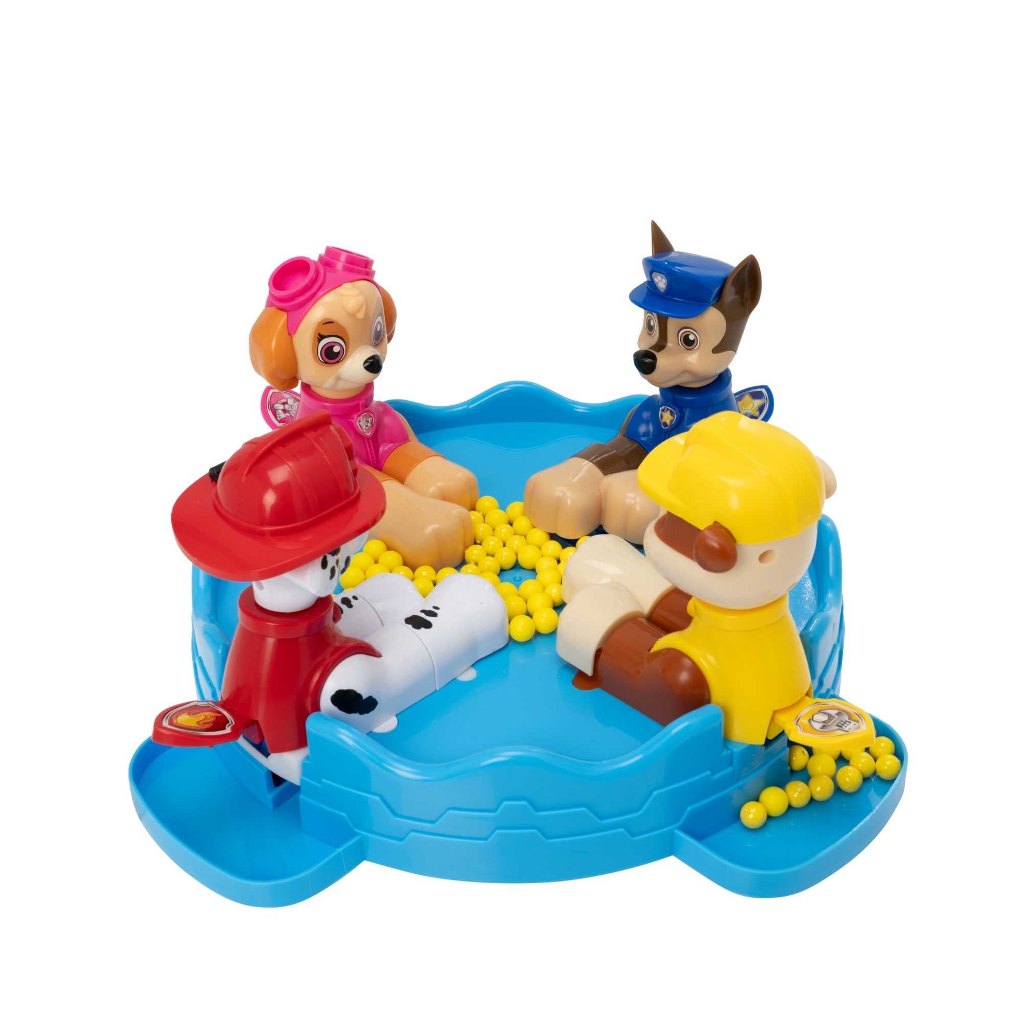 Paw Patrol Snappy Pups Family Game – Includes Chase, Skye, Marshall & Rubble Figures, Fast-Paced Ball Catching Game for Kids, 2+ Players, Fun Paw Patrol Toy for Family Game Night