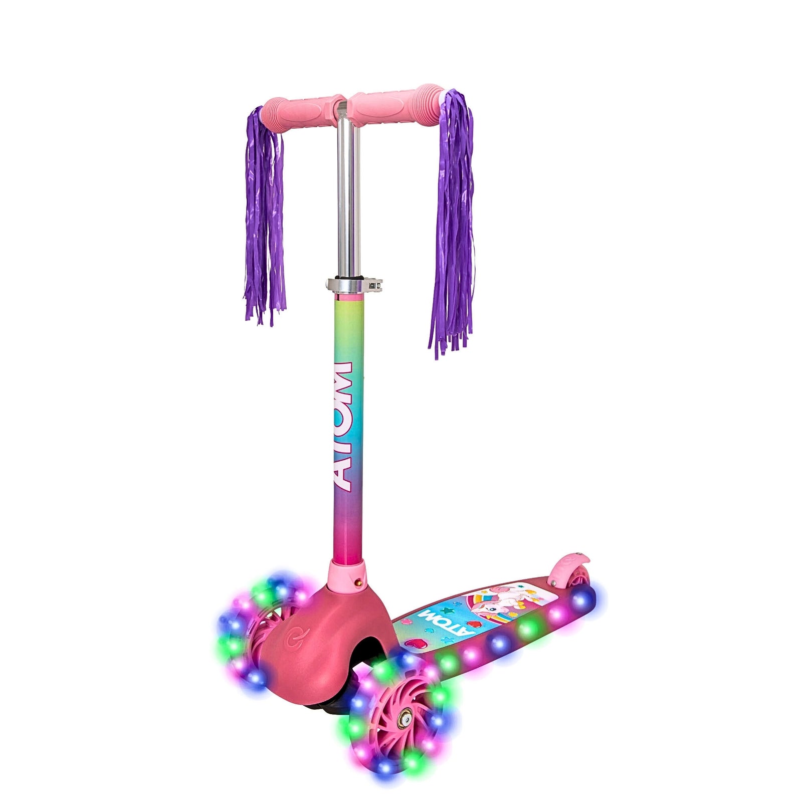 ATOM Eclipse Light-Up Scooter - Unicorn