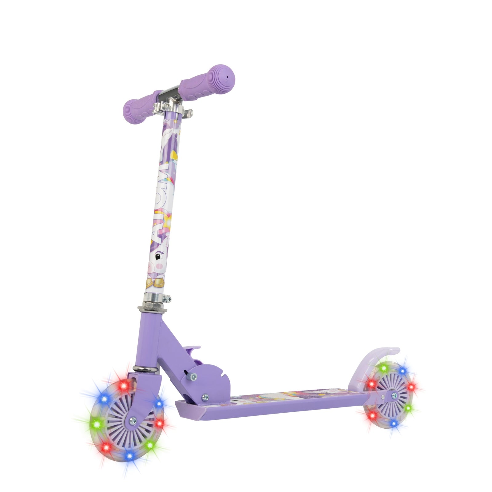 ATOM Light Up Inline Childrens Scooter - Unicorn