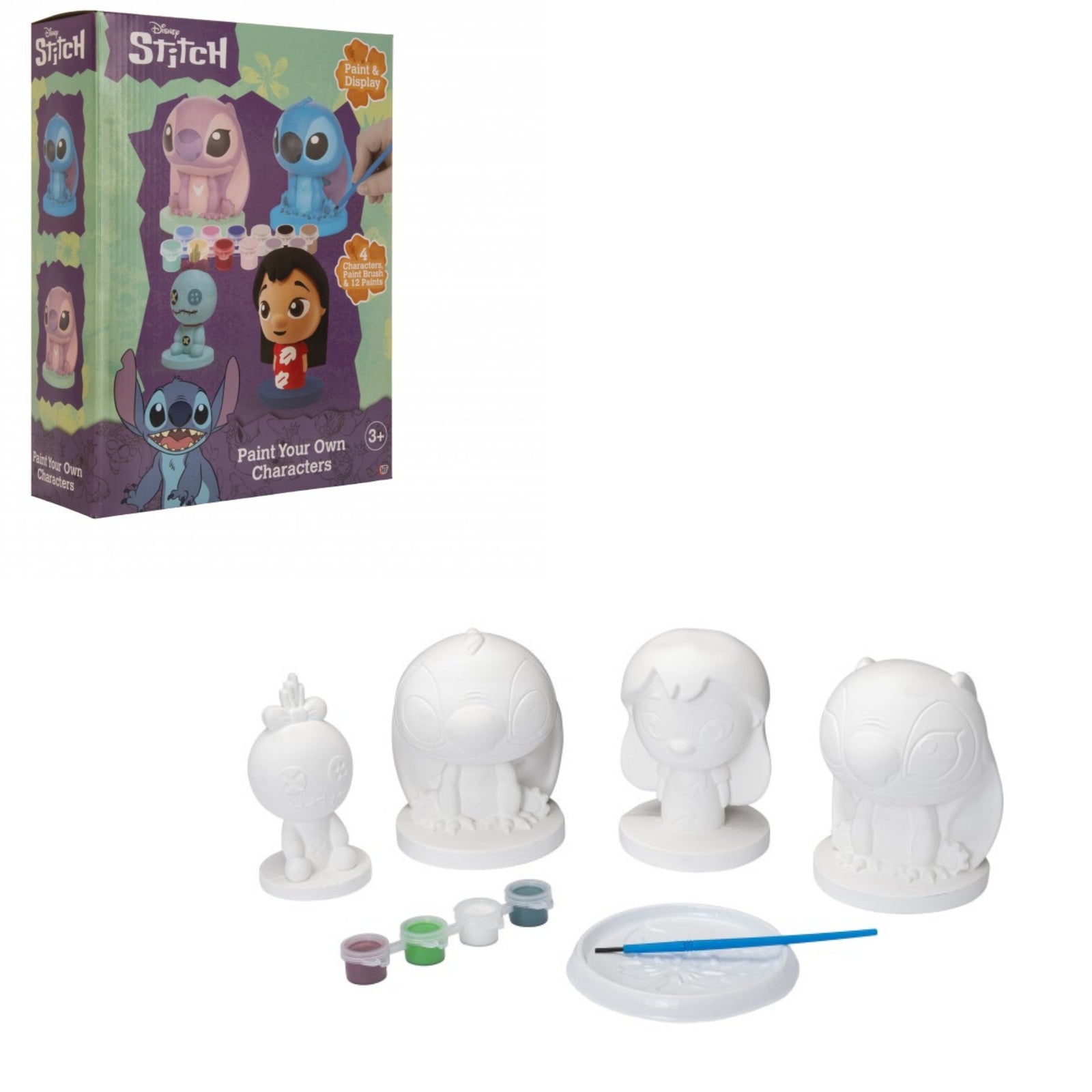 Stitch Paint Your Own Characters - 4Pck Paints Included