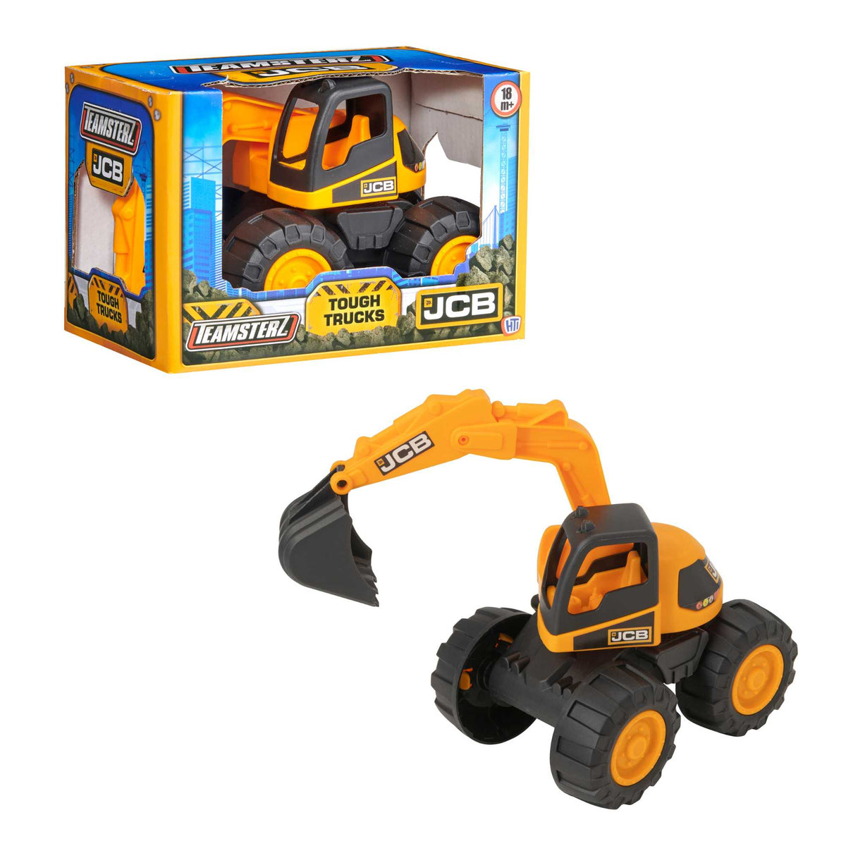 Teamsterz JCB 7&quot; Excavator Construction Truck Construction Vehicles