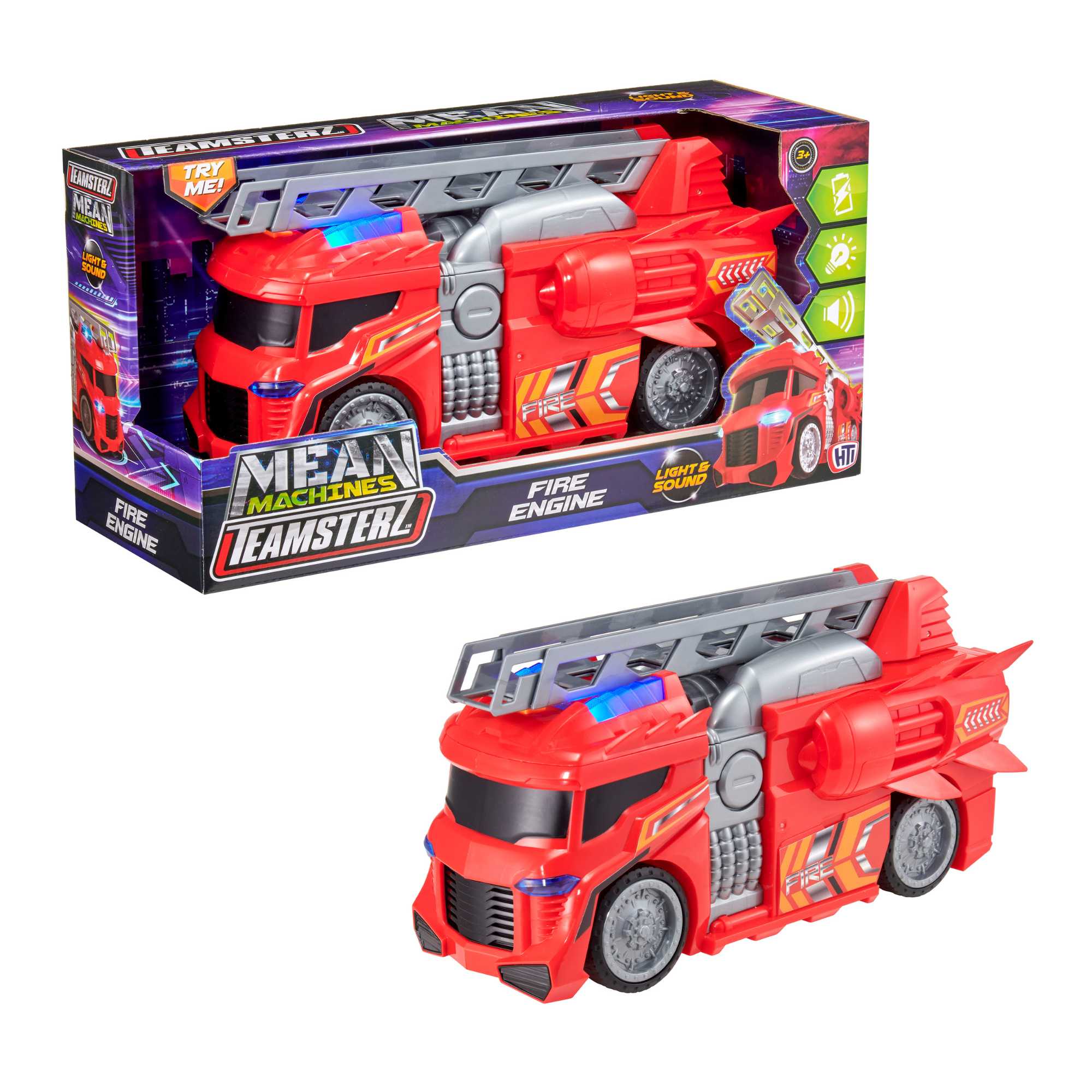 Teamsterz Mean Machines Light And Sound Fire Engine Cars & Transporters