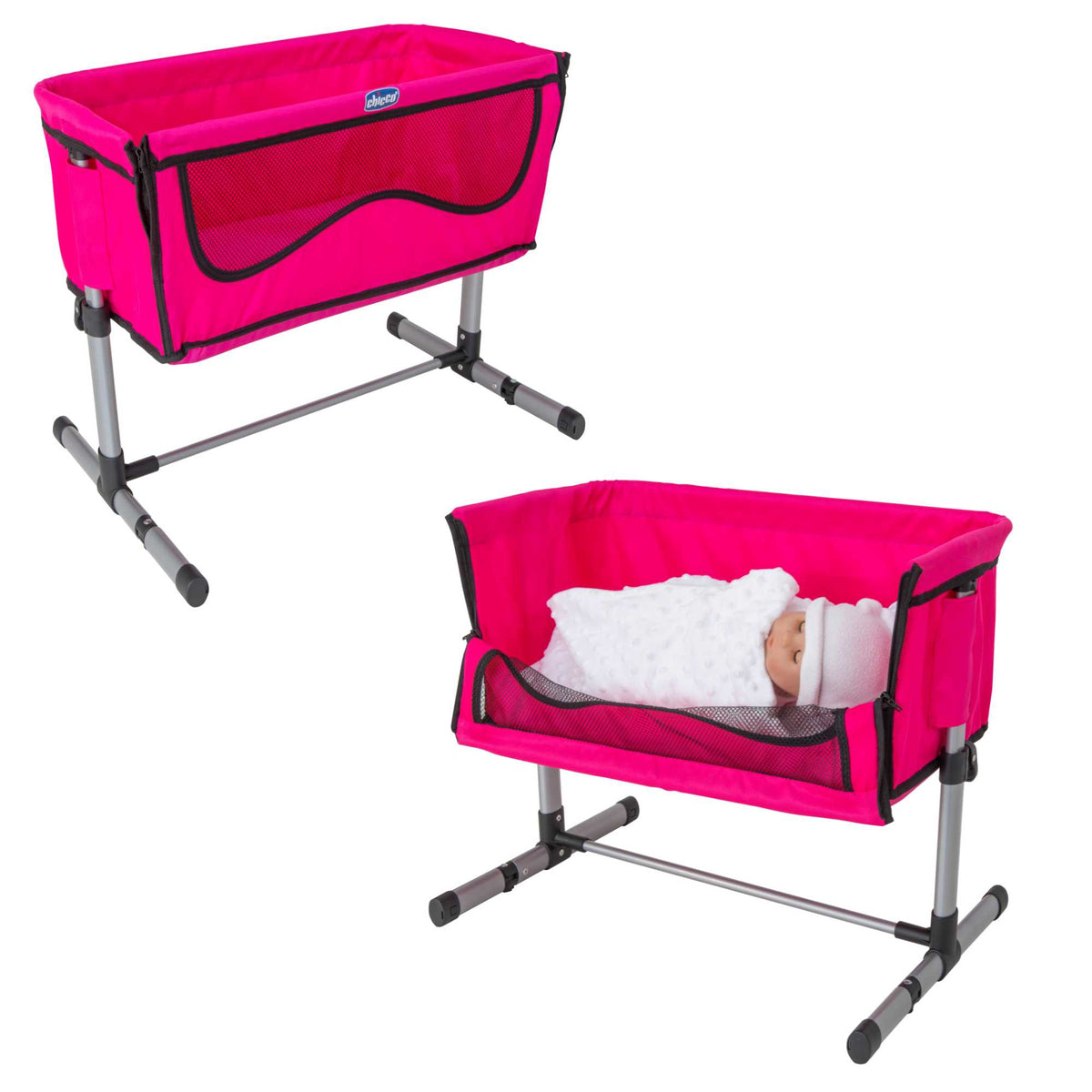 Chicco Next2You Dolls Cot - Realistic, Comfortable, and Adjustable Toy Bed for Dolls