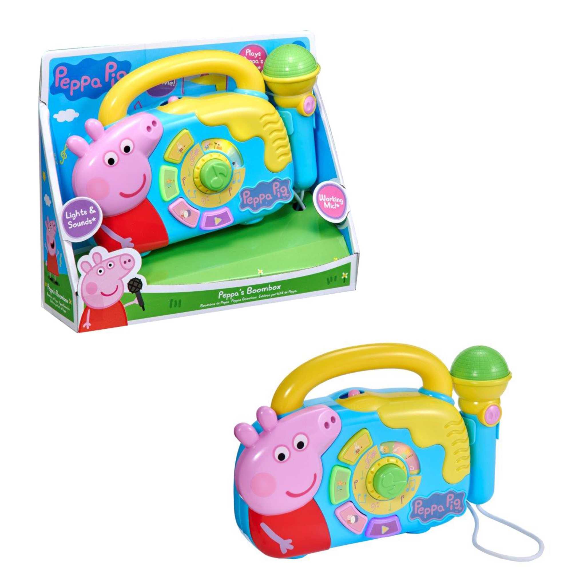 Peppa Pig Boom Box with Microphone Toy Instruments