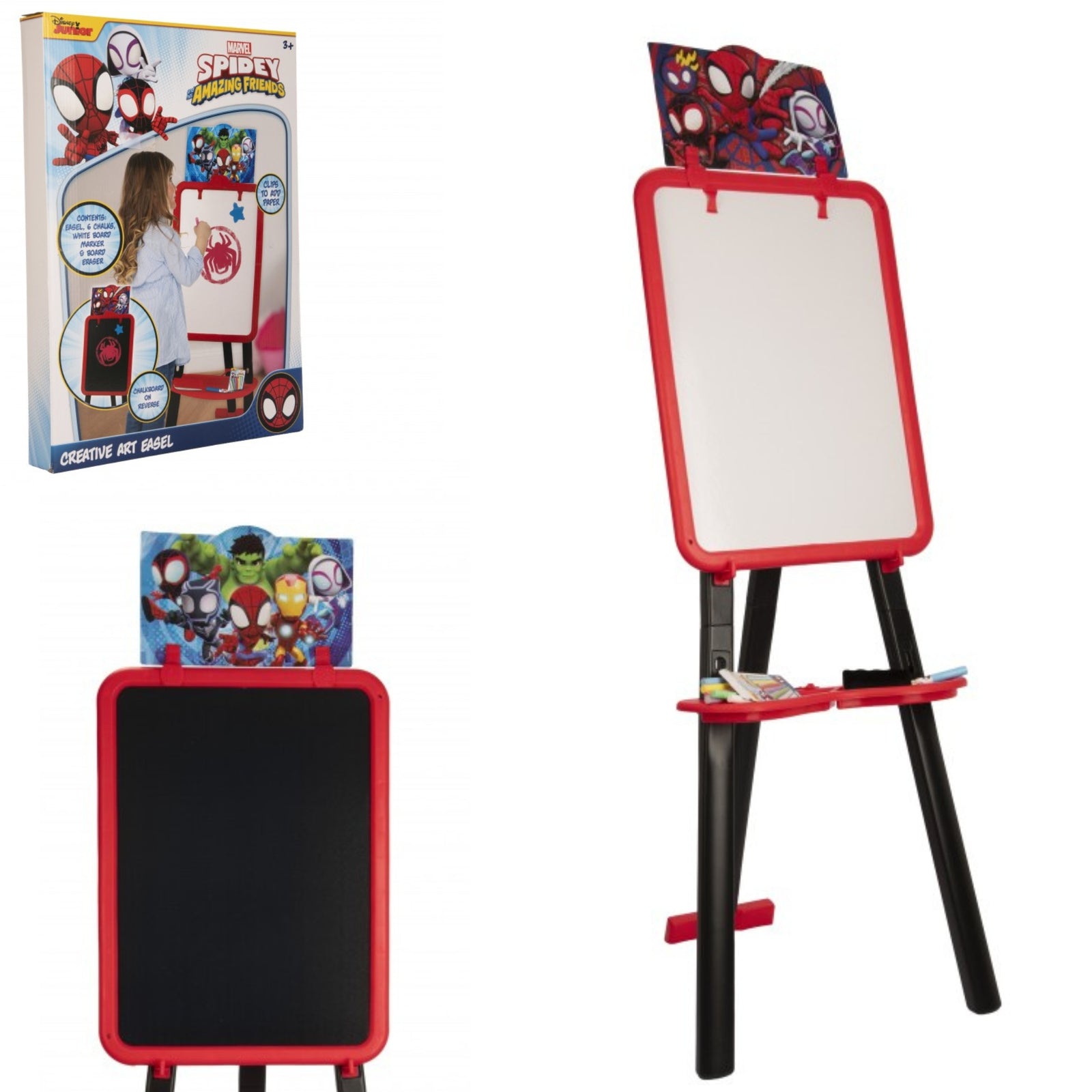 Spidey Double Sided Floor Standing Easel & Accessories