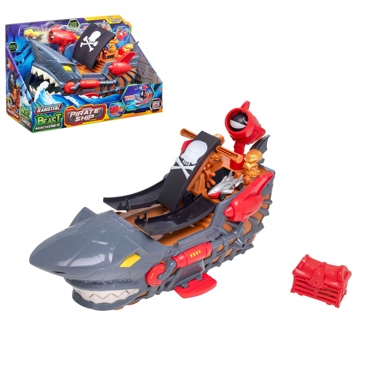 Teamsterz Pirate Ship Car Launcher - Includes 1 Car