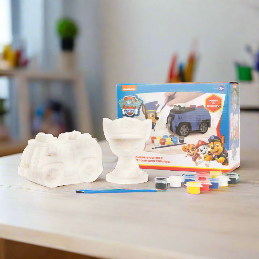 Paw Patrol Paint Your Own Chase &amp; Vehicle Craft Kits