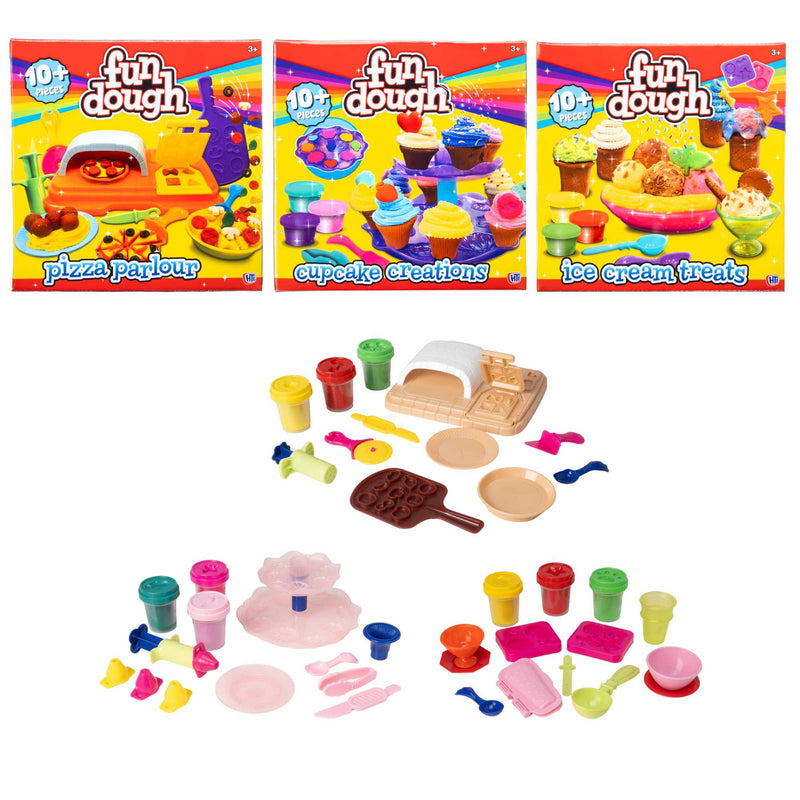 Play Doh Set, Fun Dough Cooking Playset, Modelling Clay Kits, Pretend Baking and Kitchen Toys For Kids