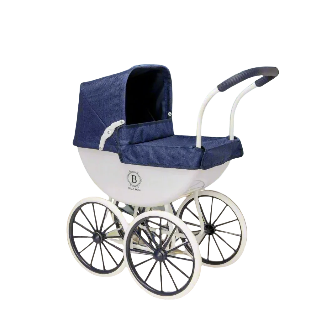 Bella Rosa My First Carriage Pram - Navy
