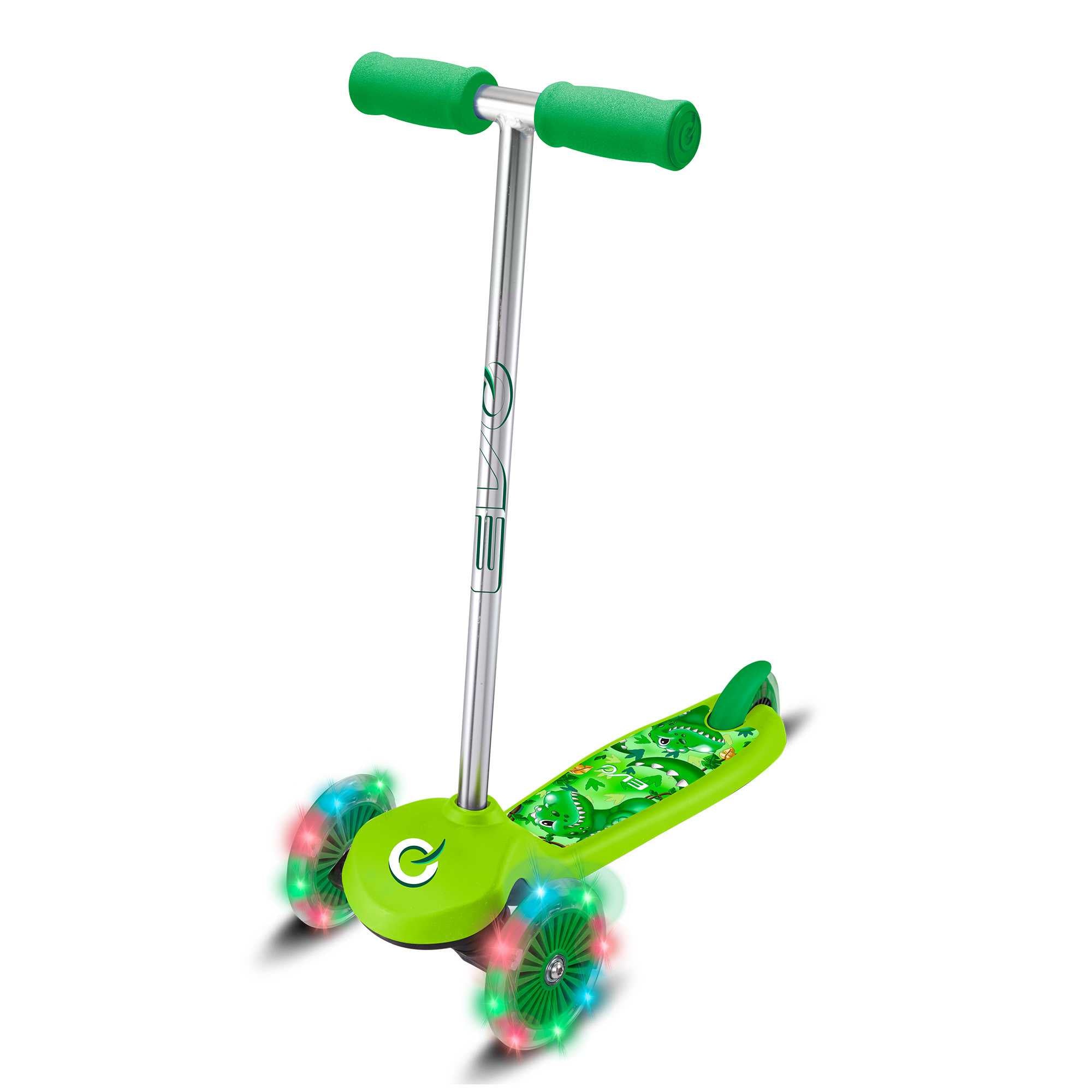 EVO Light-Up Move 'N' Groove Childrens Scooter - Dinosaur