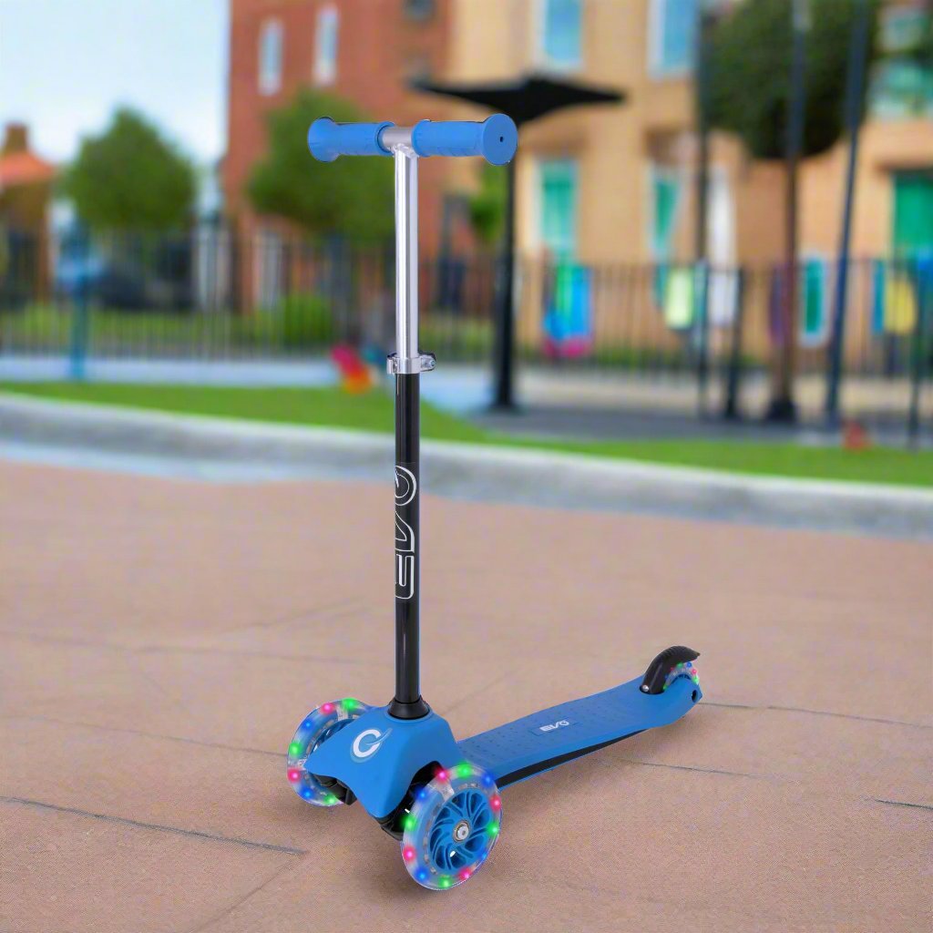 EVO Light Up Mini Cruiser Scooter  -  Baby Blue Scooters