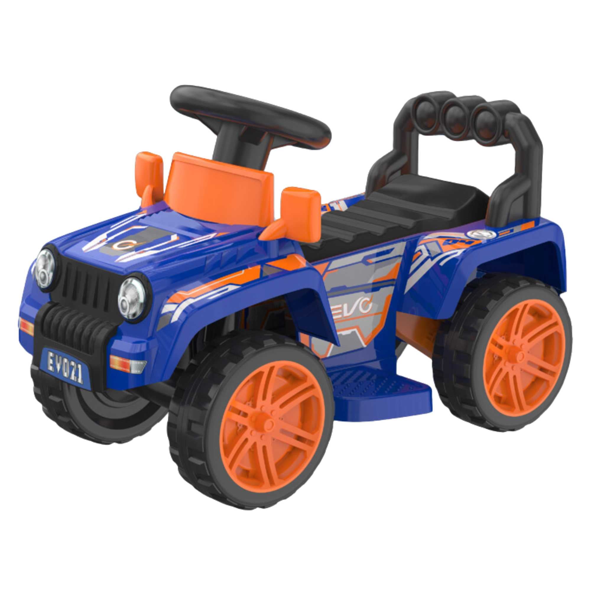 Evo 6V Kids Electric Ride On Blue Zoom 4X4 Truck Electric Ride Ons