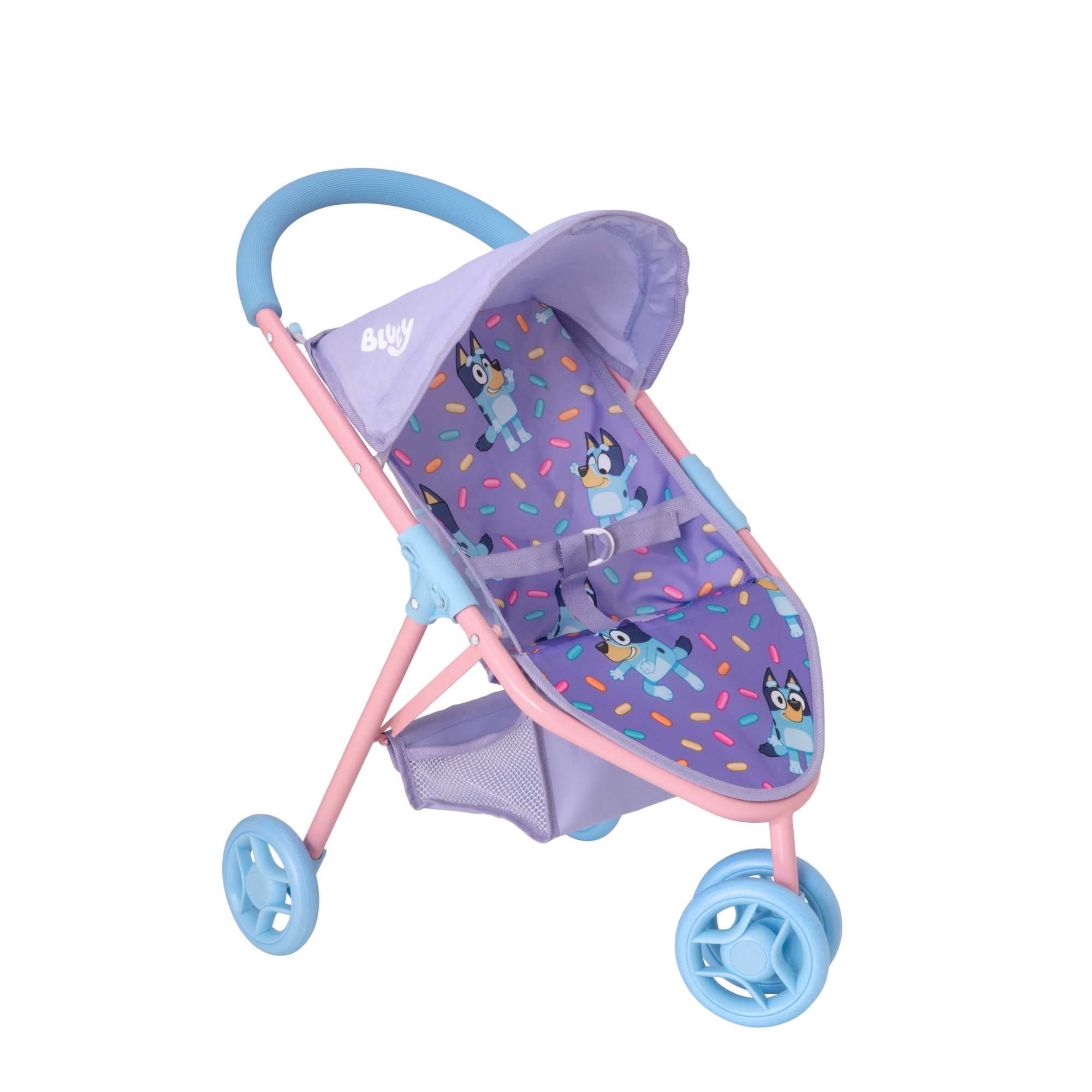 Bluey Jogger Dolls Pram - Sturdy and stylish pram designed for dolls, inspired by Bluey, perfect for active play and imaginative adventures.