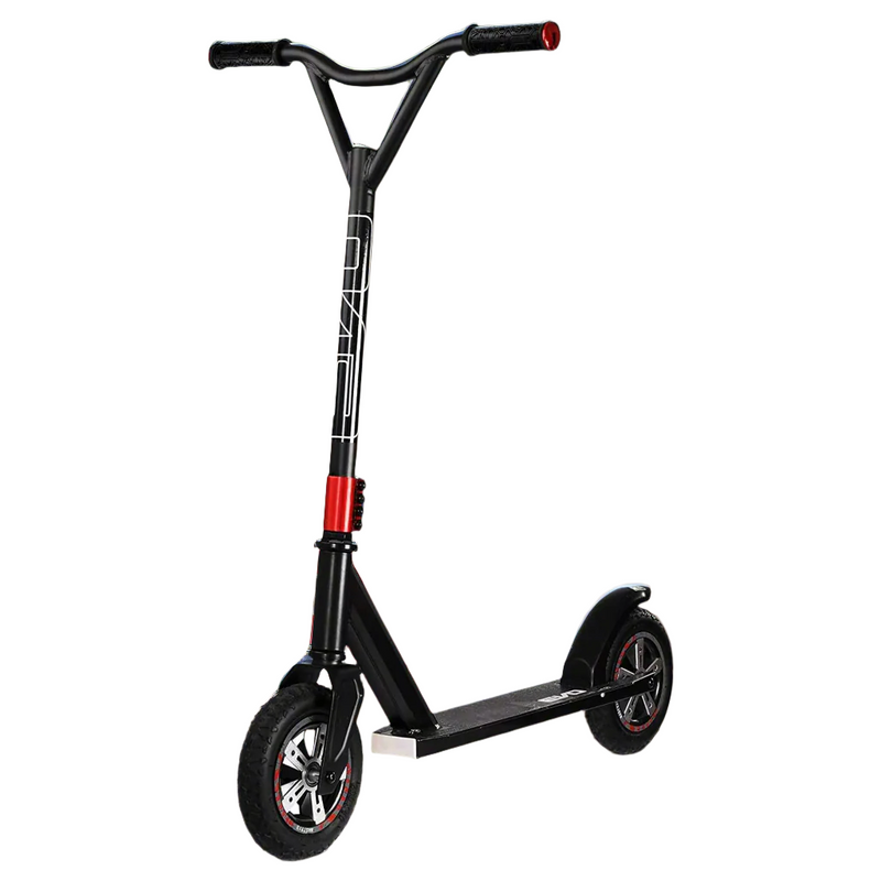 EVO Dirt Rider Scooter in Black, durable off-road scooter designed for rugged terrains and adventurous rides.