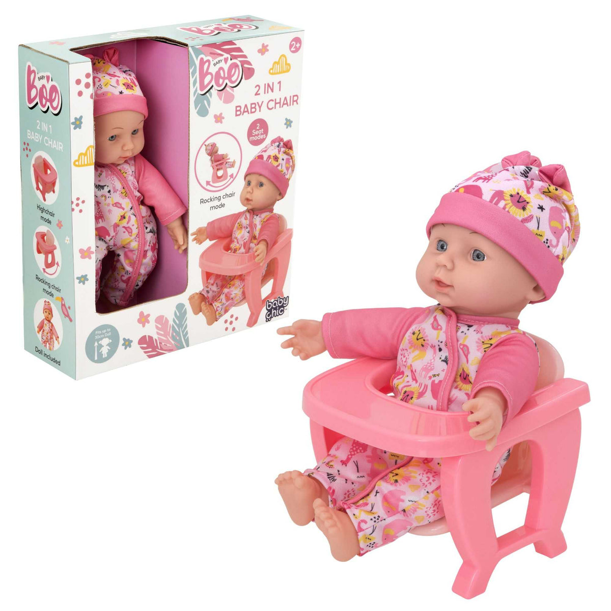 BabyBoo 2-IN-1 Baby Dolls Chair Dolls &amp; Accessories