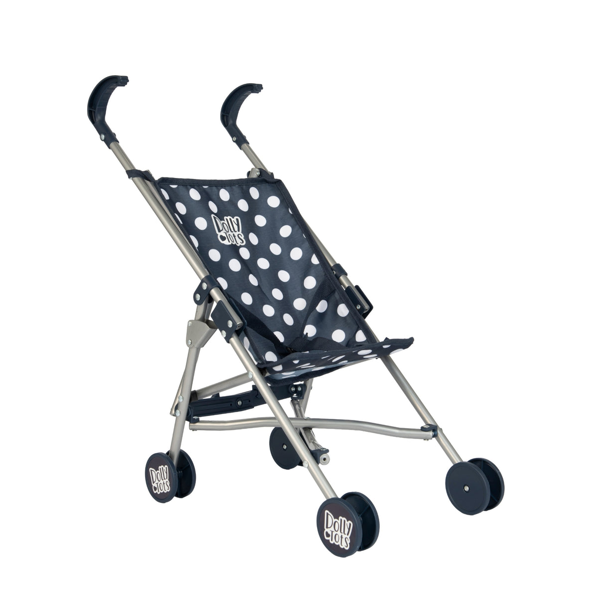 Dolly Tots Dolls Single Stroller - Navy Pushchairs