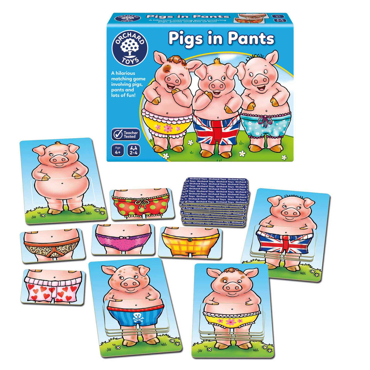Pigs In Pants Matching Card Games