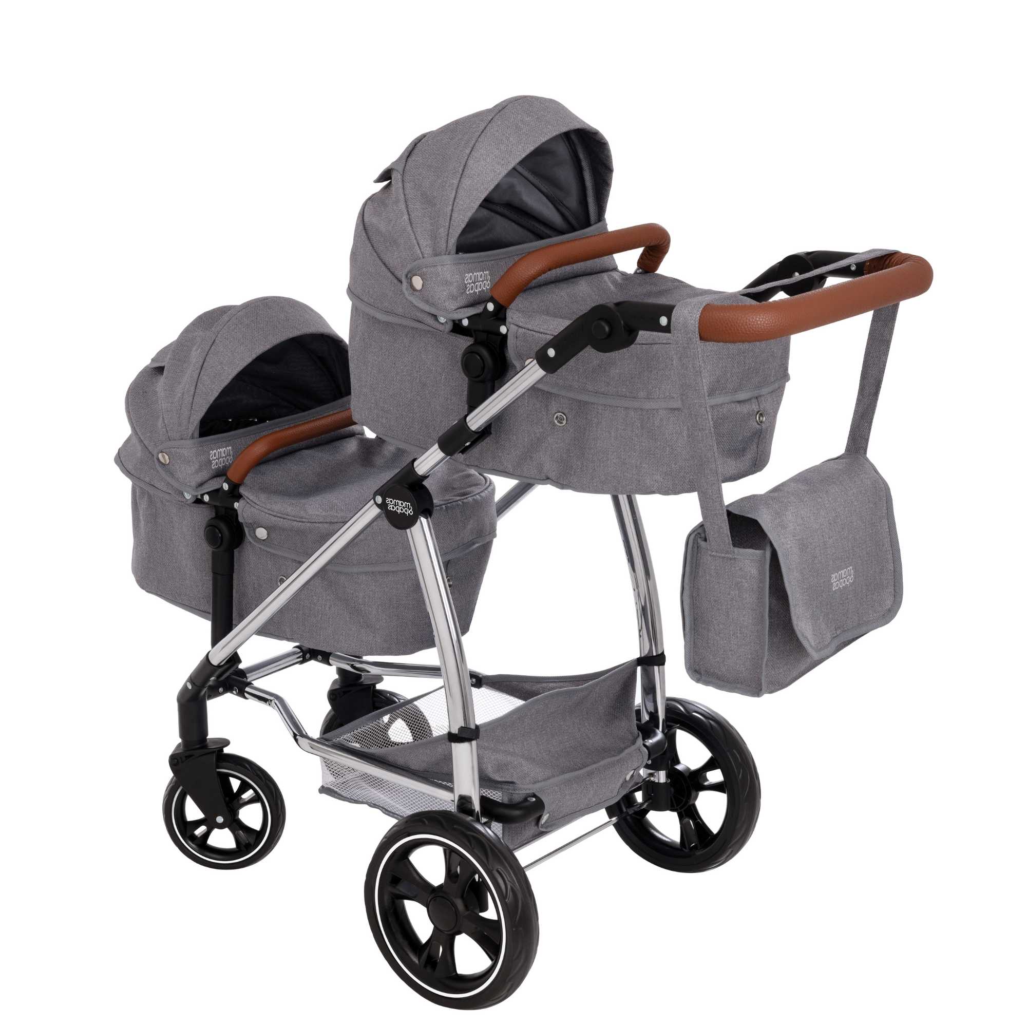 Doll twin cheap pram