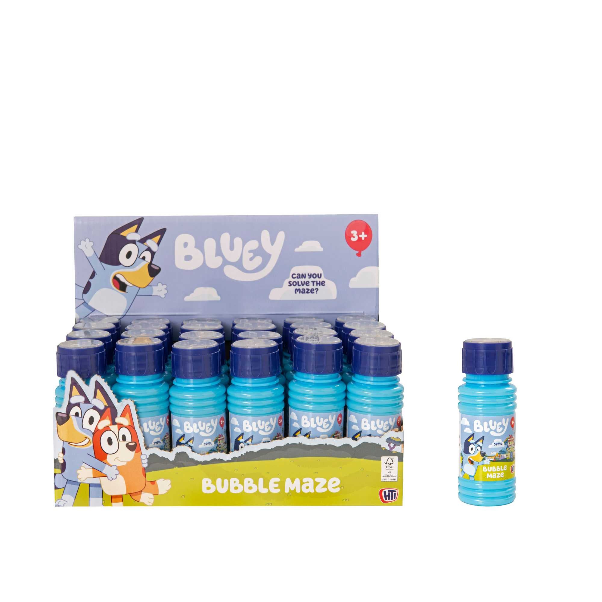 Bluey Bubble Maze - 24 Mulitpack with Bluey Maze Game Bubble Toys
