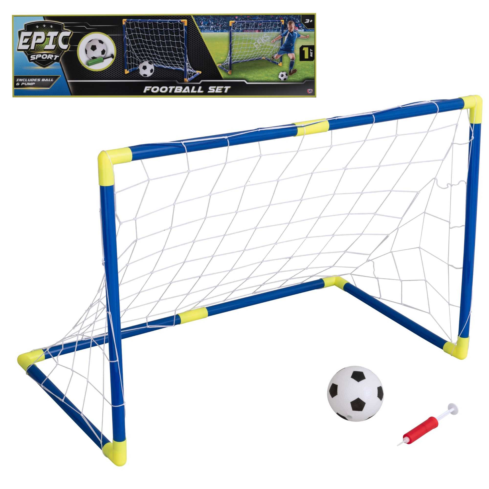 Epic Sport 90CM Football Net Set - Includes Football & Ball Pump Garden Toys & Games