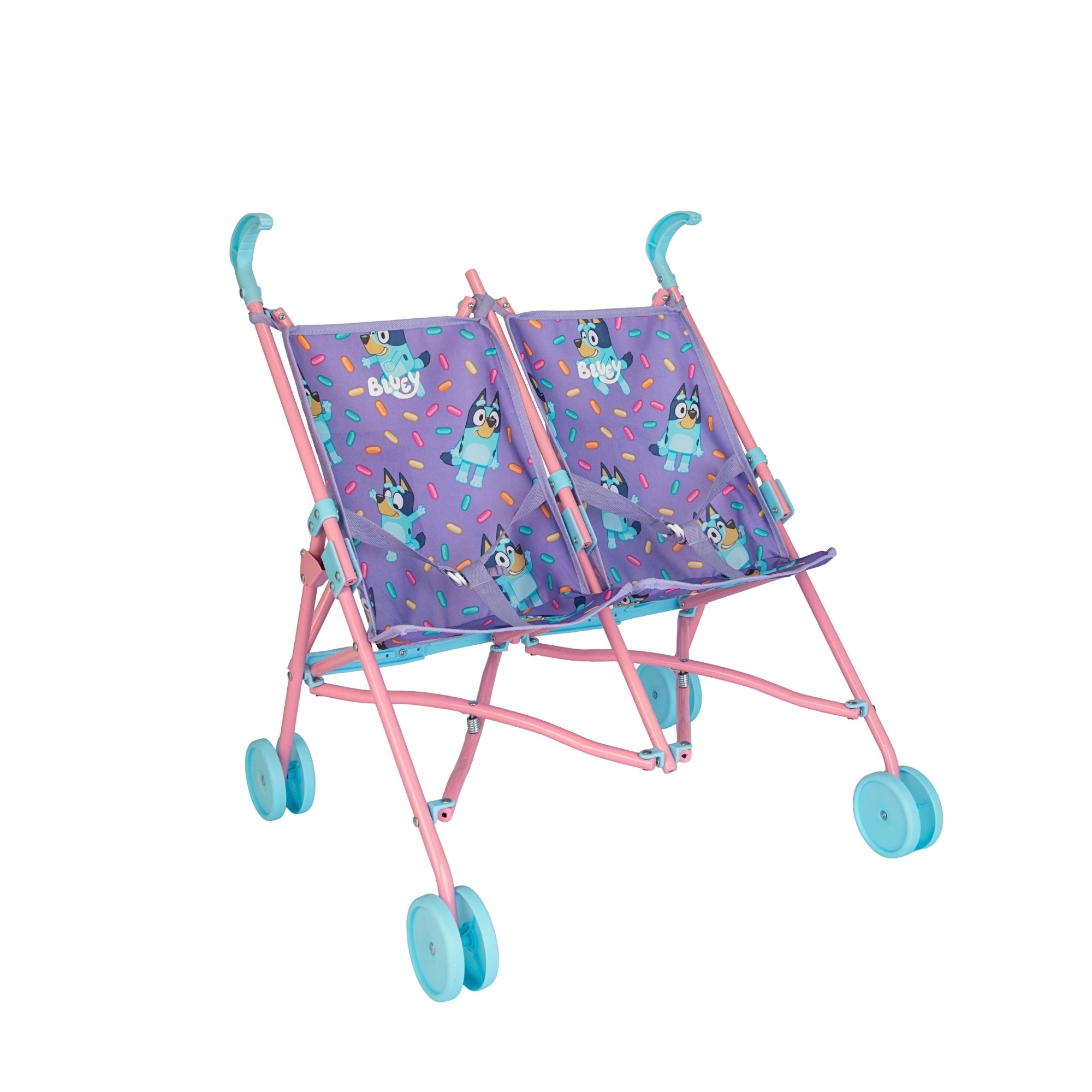 Bluey Twin Dolls Buddy Buggy Prams