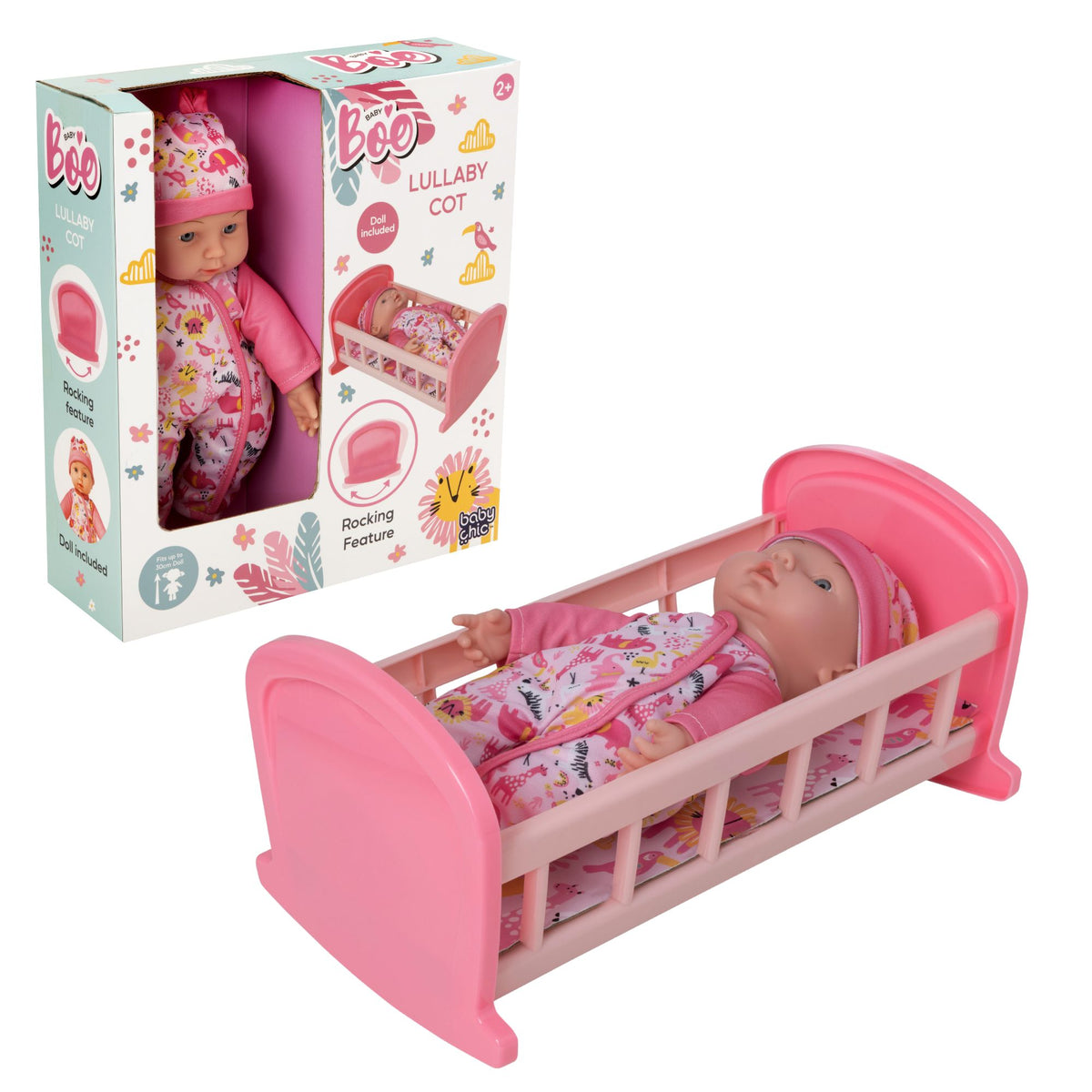 BabyBoo Lullaby Dolls Cot - Doll Included Dolls Accessories