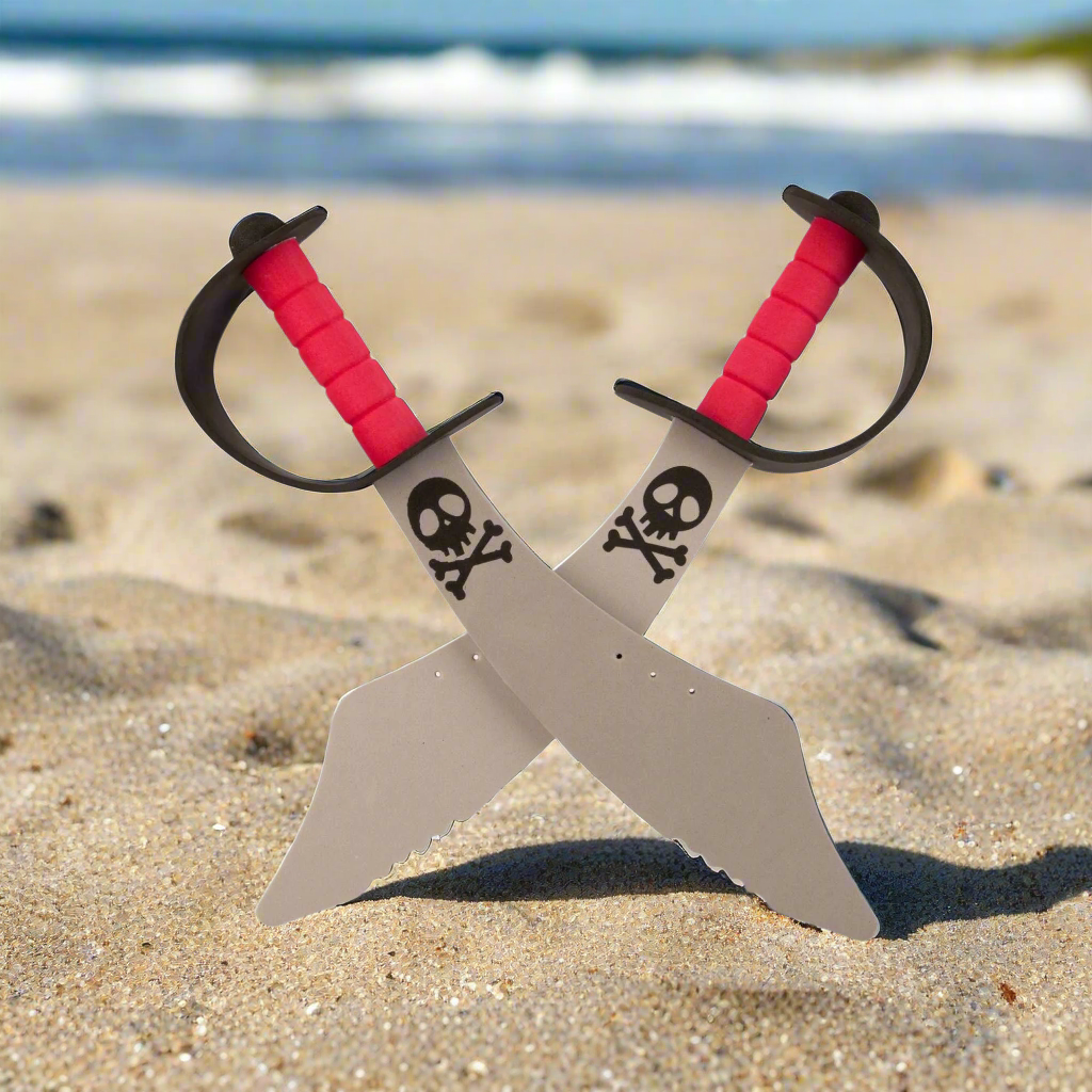 Pirates Foam Cutlass - 2 Pack Pirate Swords Fancy Dress