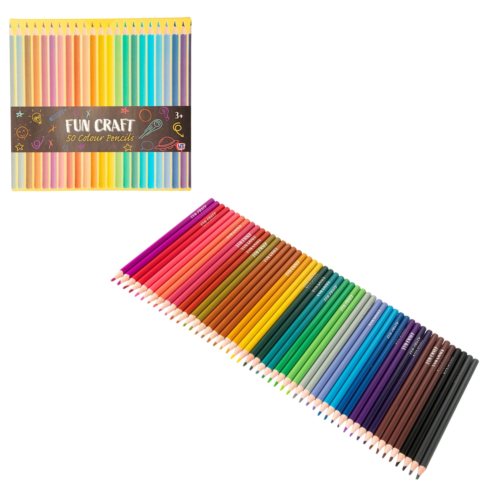 Fun Craft 50 Coloured Pencils
