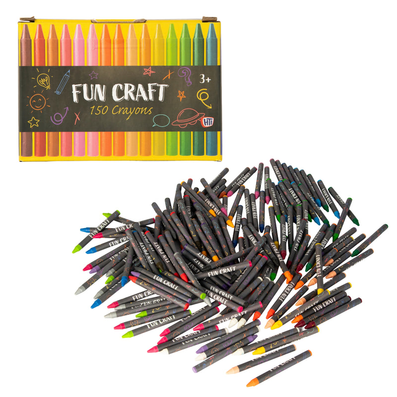 Fun Craft 150 Coloured Crayons