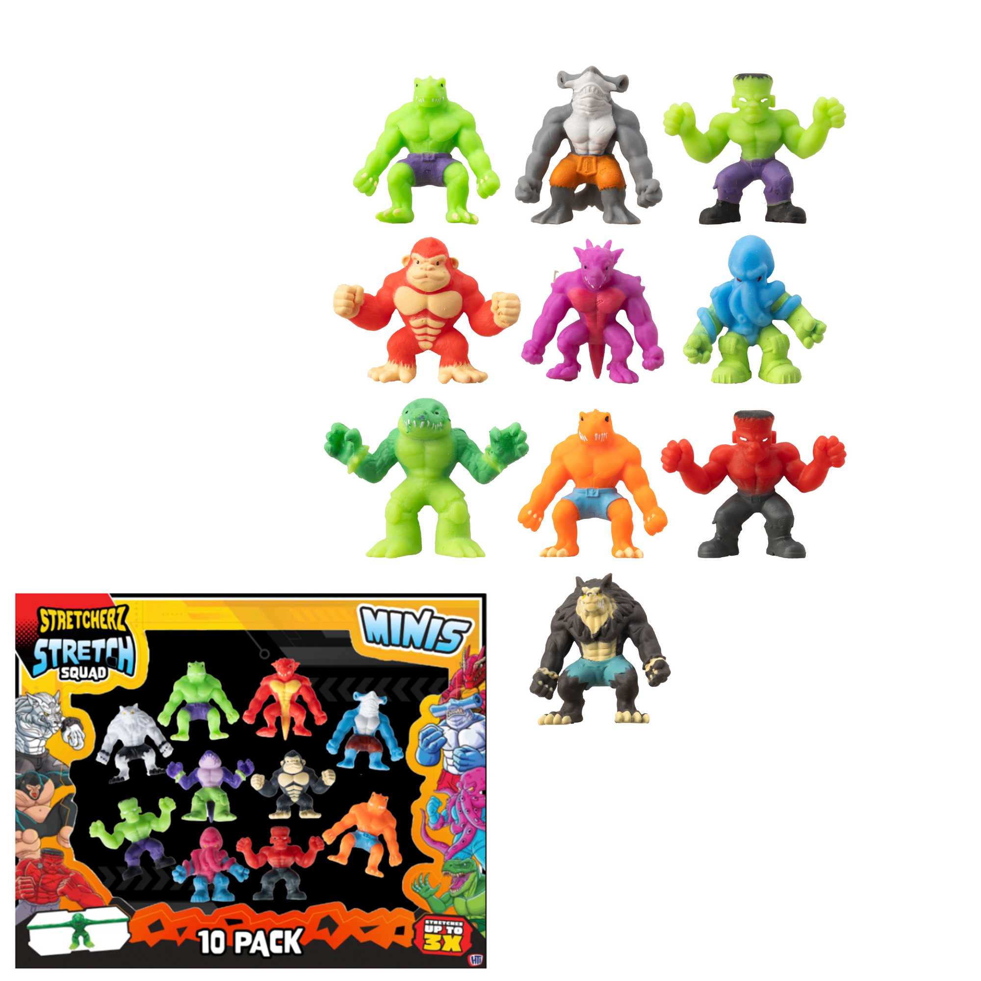 Stretcherz Minis Stretch Squad - 10 Pack Sensory Toys
