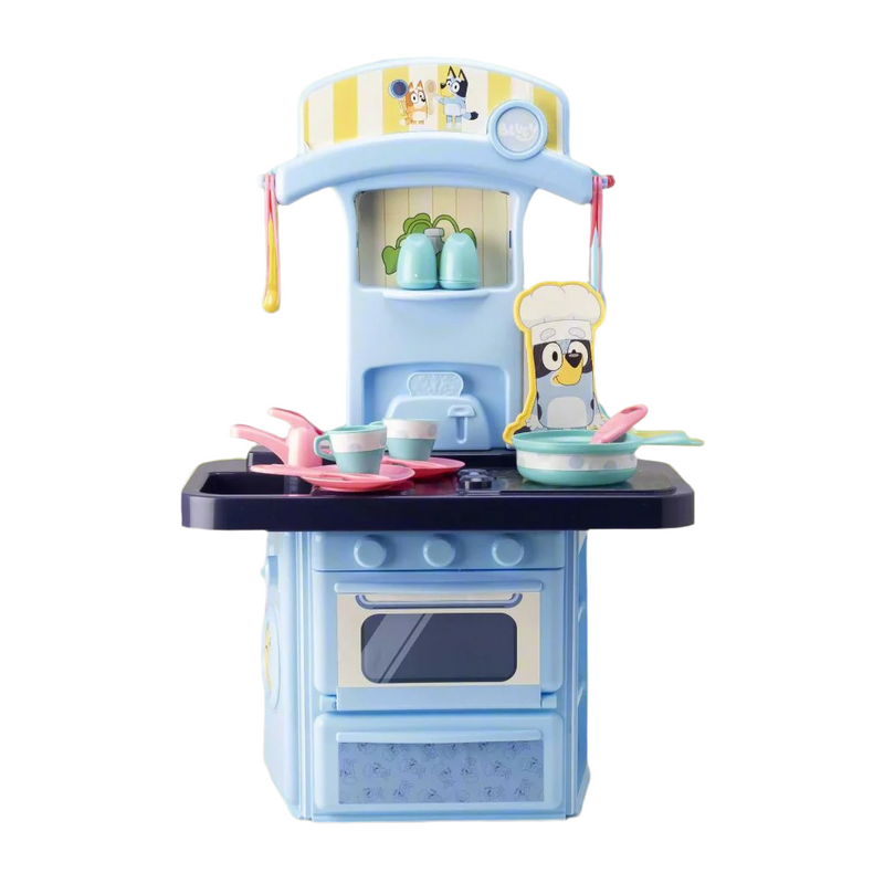 Bluey Mini Kitchen With Toaster / Features 17 Accessories Kitchens & Household