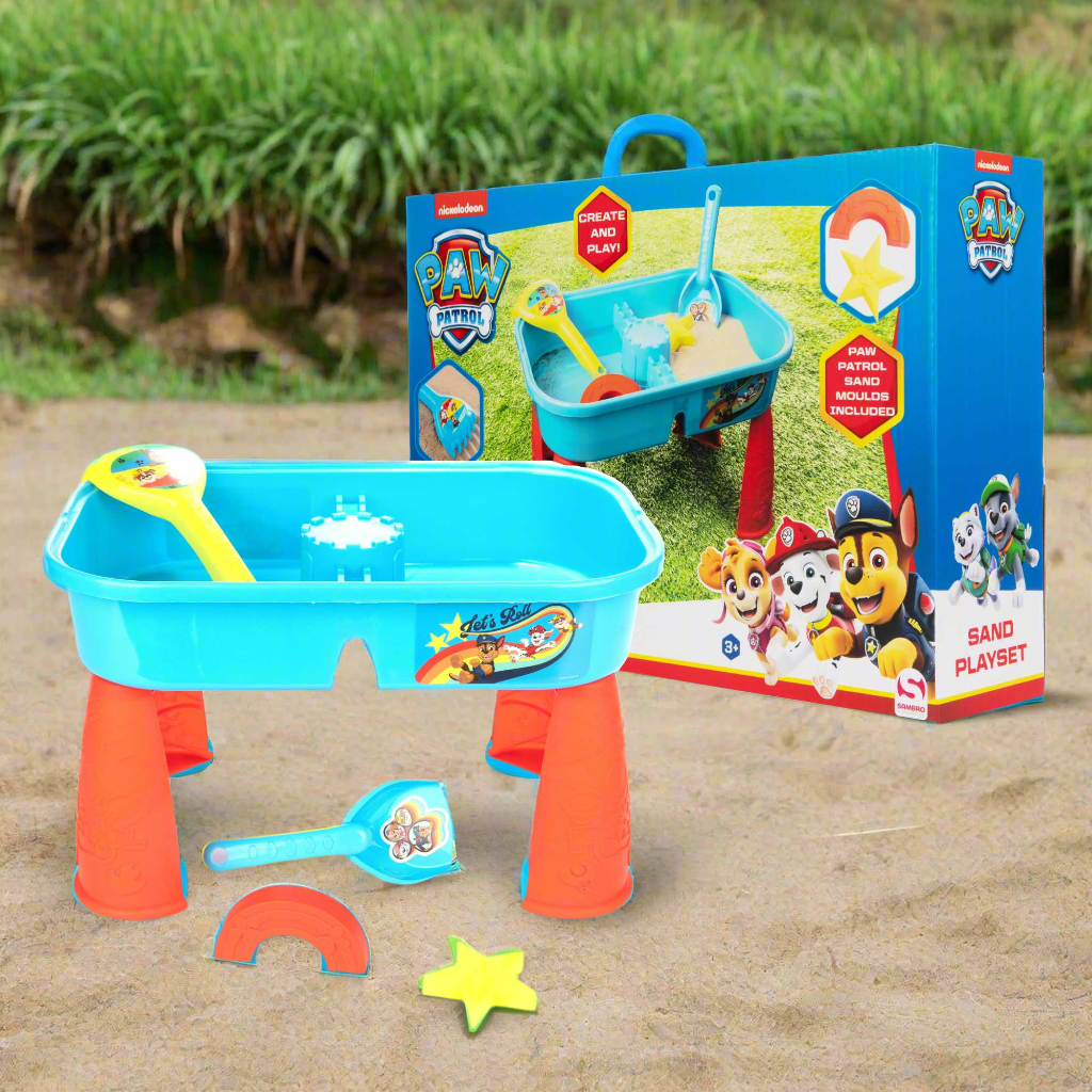 Paw Patrol Sand &amp; Water Tablet - Includes Spade, Rake &amp; Sand Moulds Sand &amp; Water Play