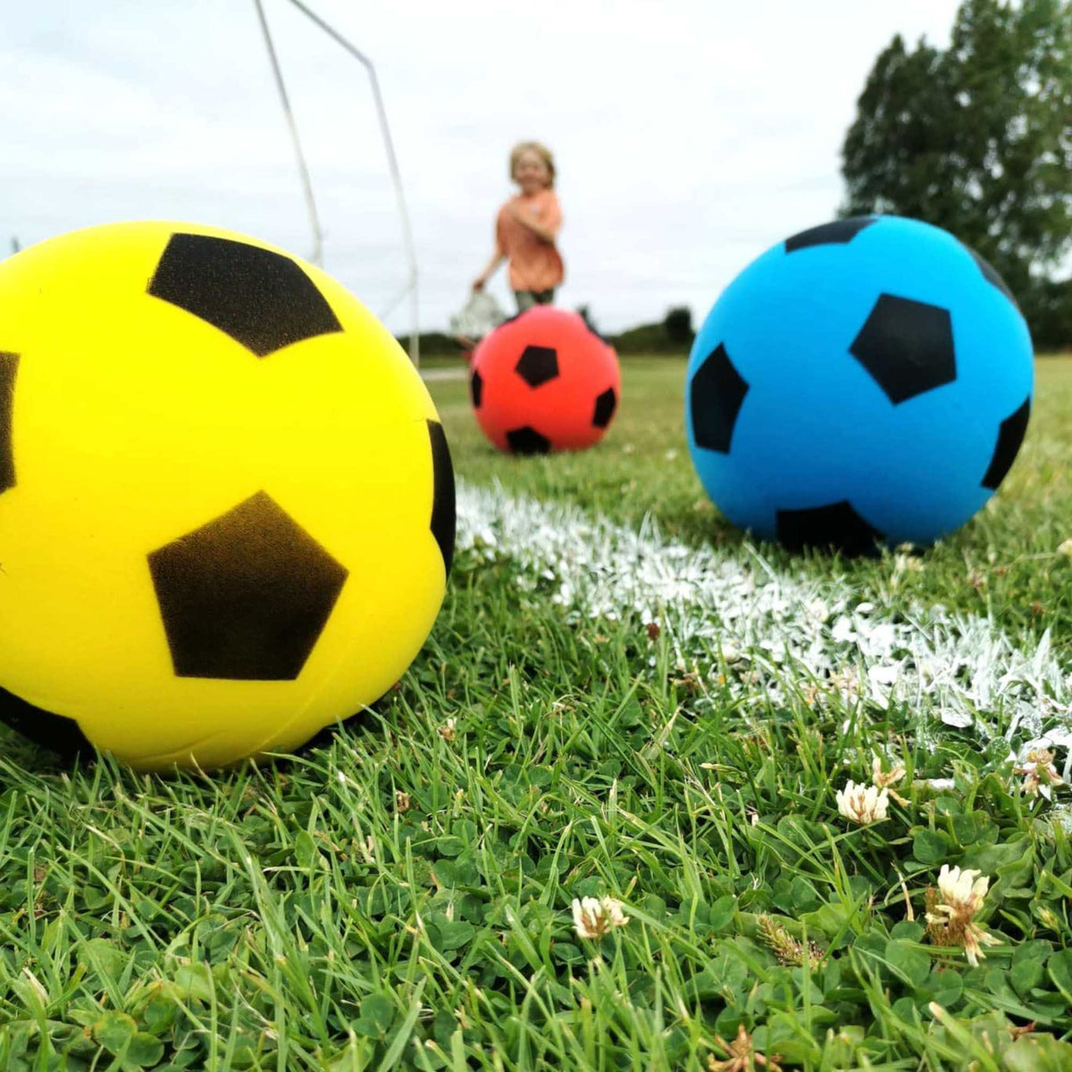 Soft Foam/Sponge Footballs/Soccer Balls - Blue