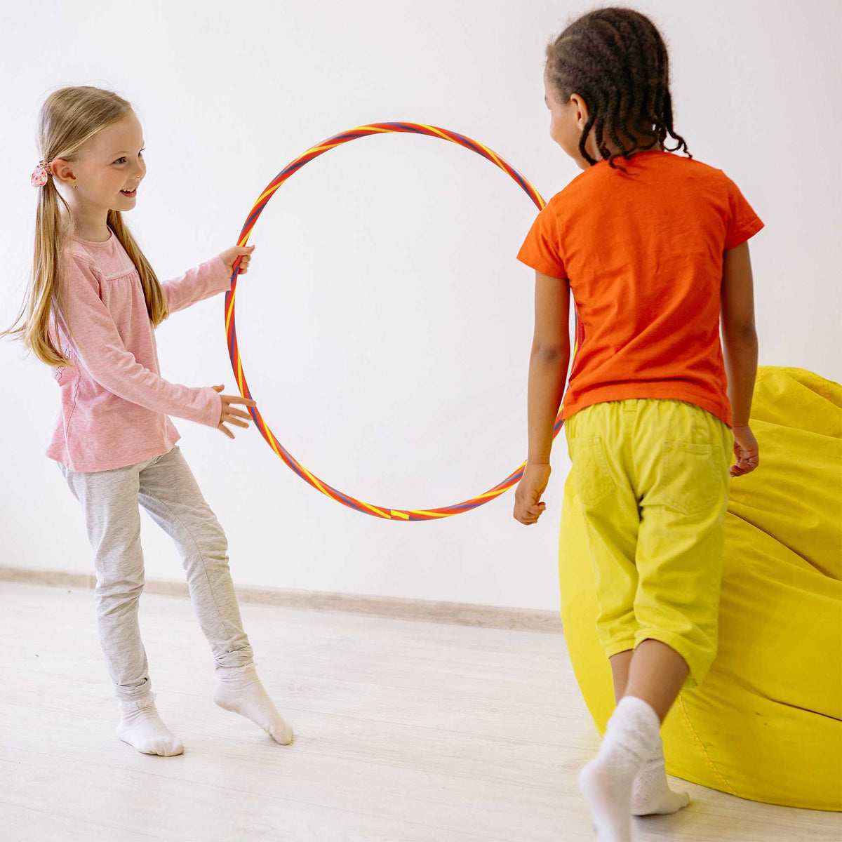 Rainbow Hula Hoops | Set of 4 Garden Toys &amp; Games
