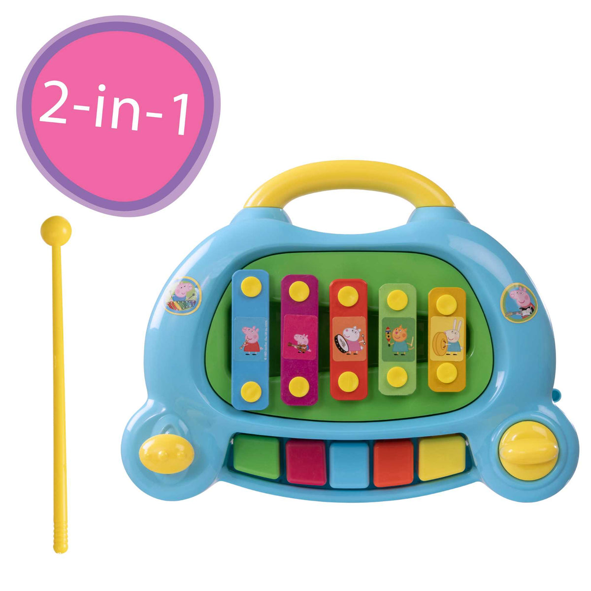Peppa Pig My First 2-IN-1 Piano |  Xylophone &amp; Piano
