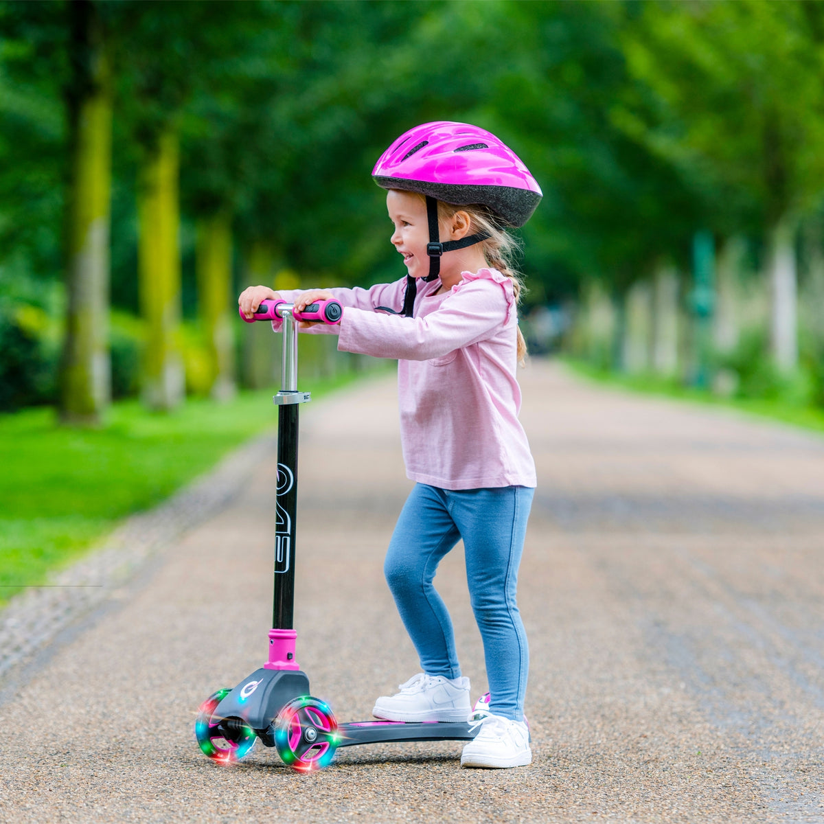 EVO Light Up Cruiser Scooter - Pink Scooters