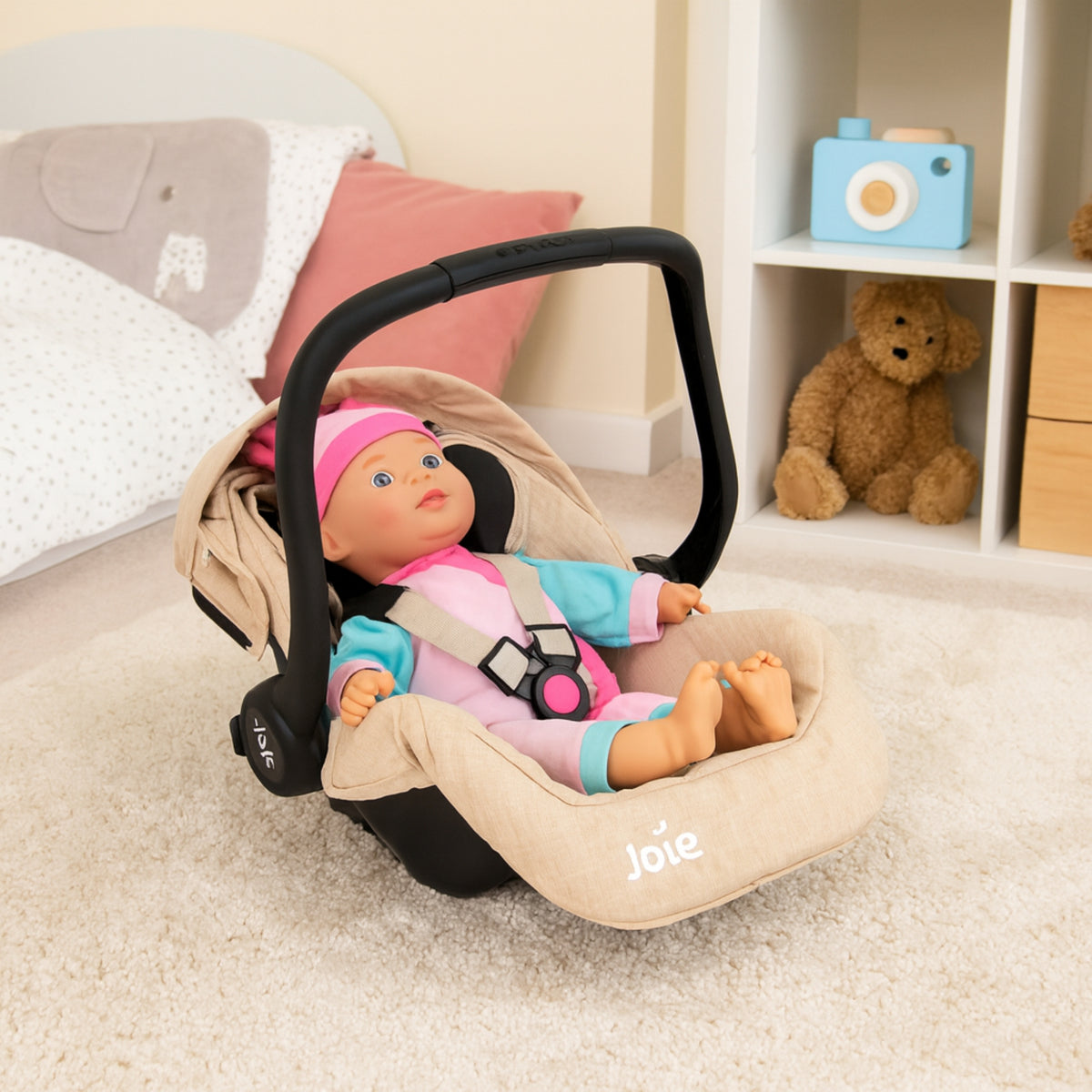 Joie I-Gemm Dolls Car Seat - Stone &amp; Black