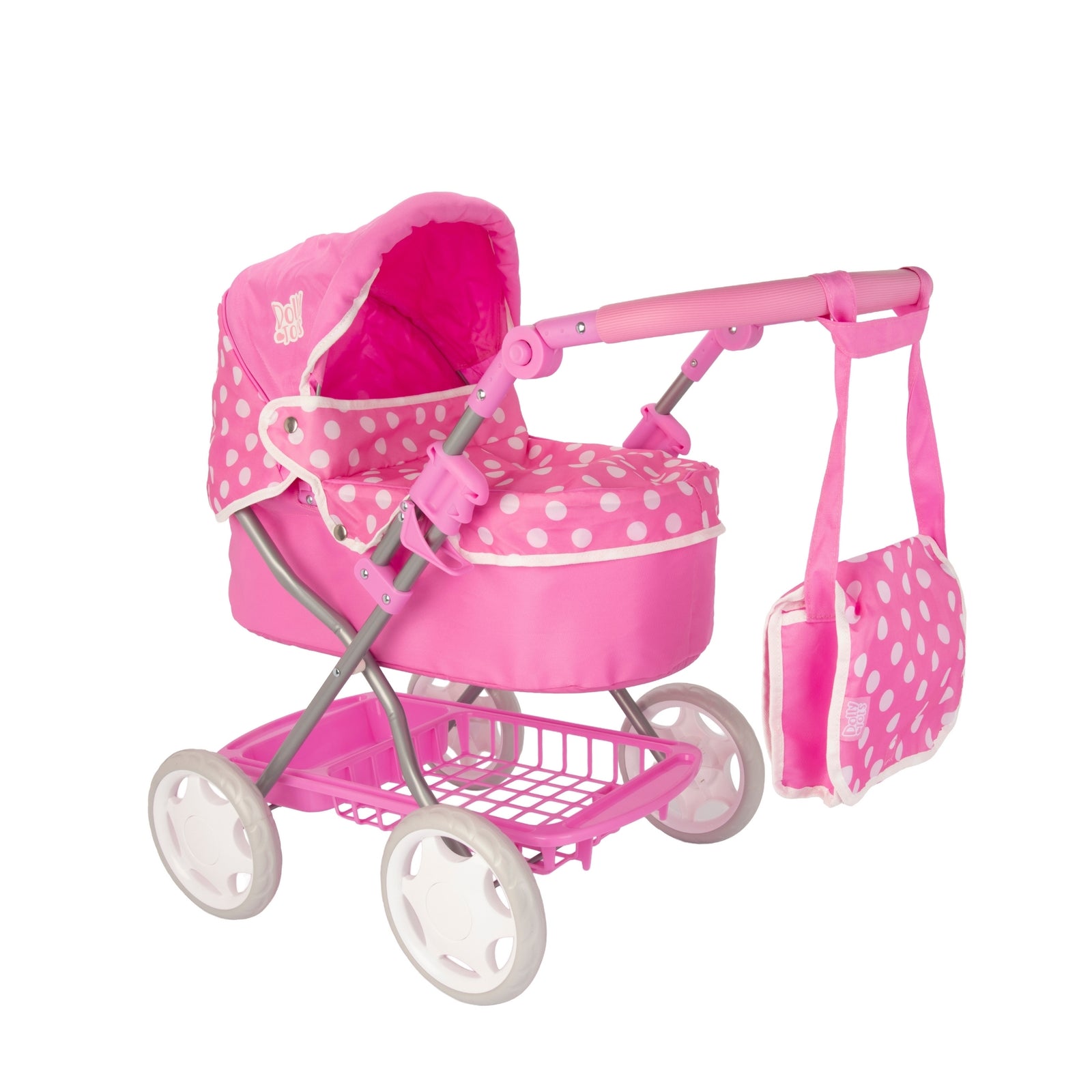 Dolly Tots Cherish Pram - Pink