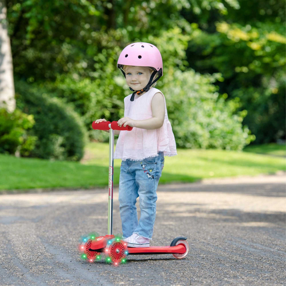 EVO Light-Up Move &#39;N&#39; Groove Scooter - Red Scooters