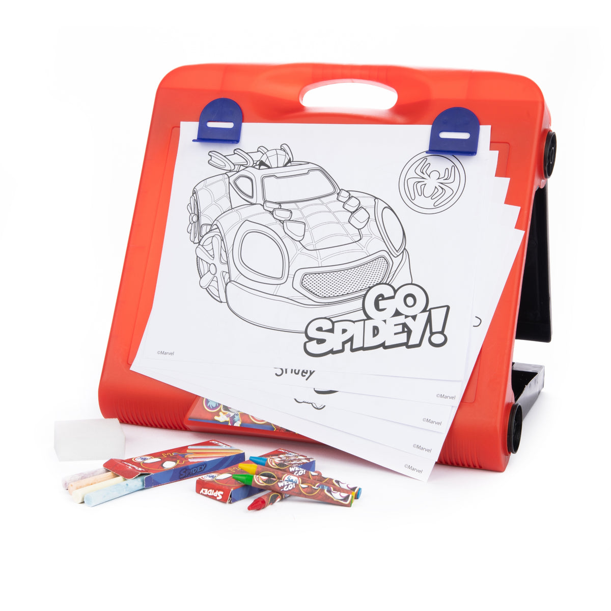 Spidey & His Amazing Friends Art Easel - Crayons & Chalks Included