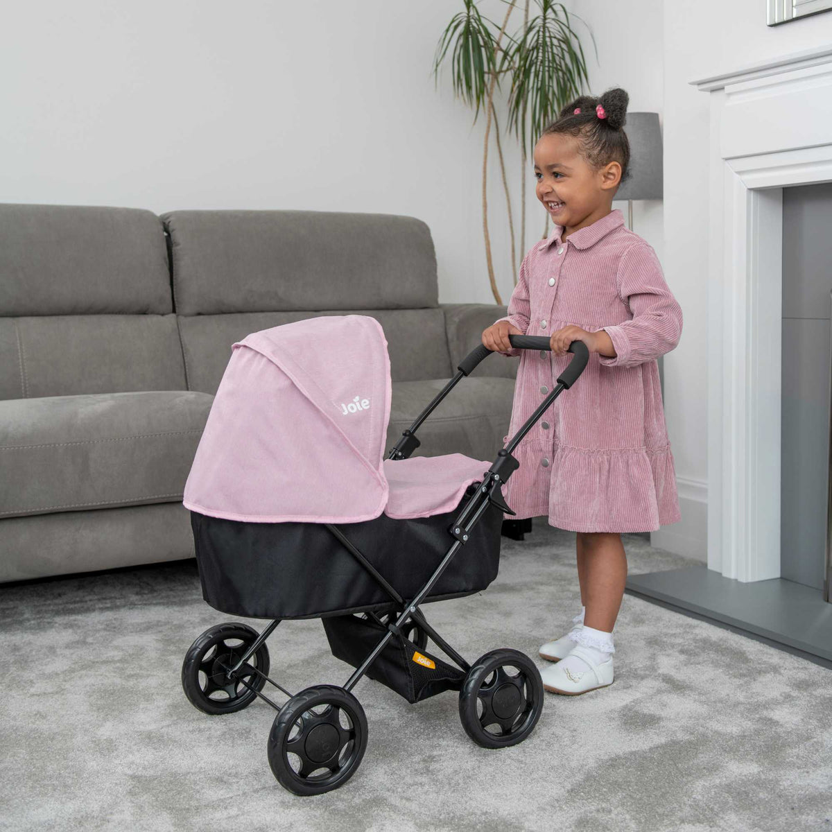 Joie Baby Dolls Pram - Pink &amp; Black Prams